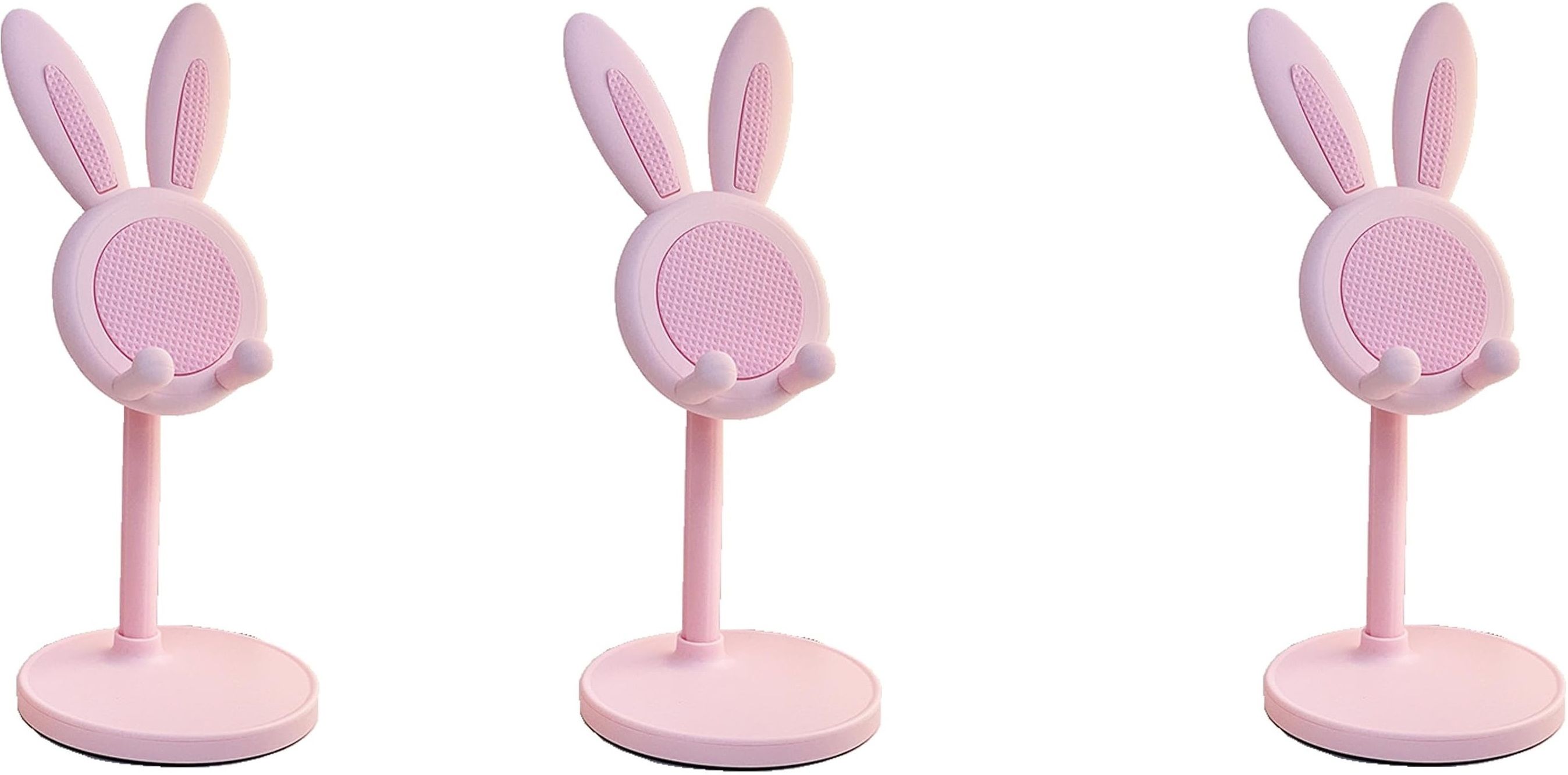Aviation creation Cell Phone Stand,Angle Height Adjustable Bunny Phone Stand-Pack of 3 Headphone Stand