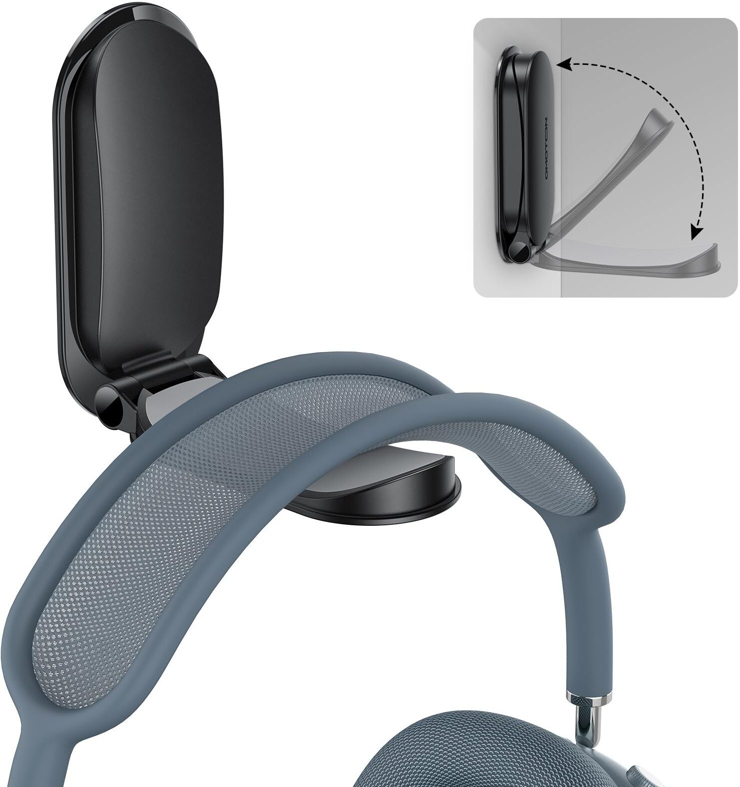 HASTHIP Foldable Headphone Stand Desk Holder with Sticky Mount for All Headsets Headphone Stand-image-28