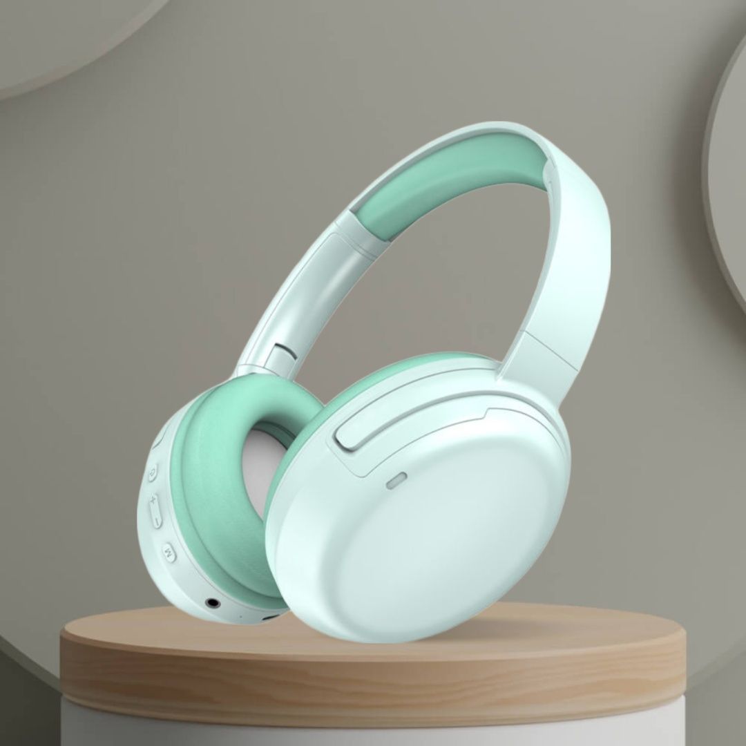 40H Play Super Bass ANC BT Wireless Headphone with Mic Foldable Design & Aux P80 Bluetooth & Wired Headset-image-24