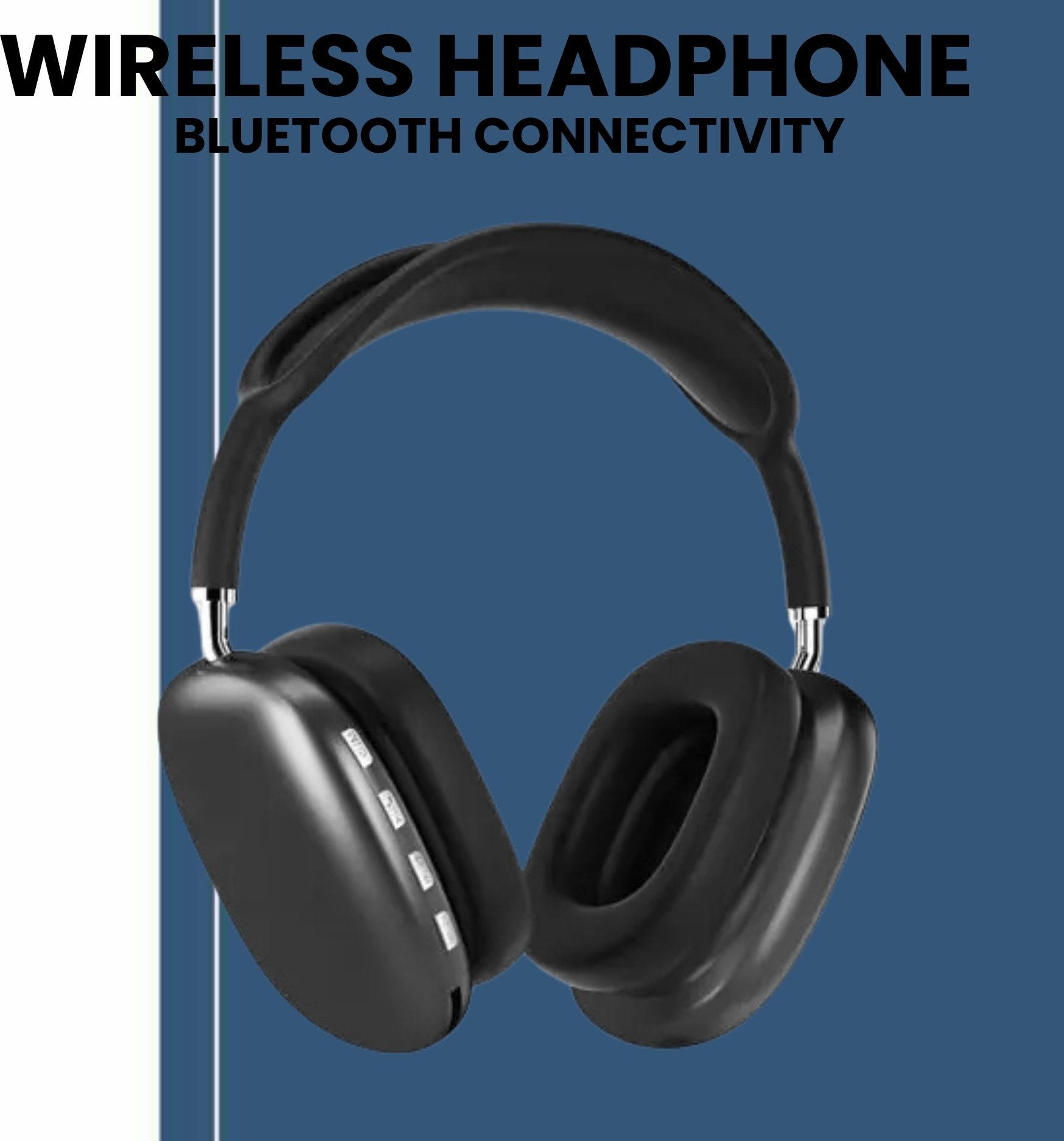 guggu Wireless (Bluetooth Headphone) Over Ear Headphone With Mic & SD Card SlotG300 Bluetooth Headset-picture-10