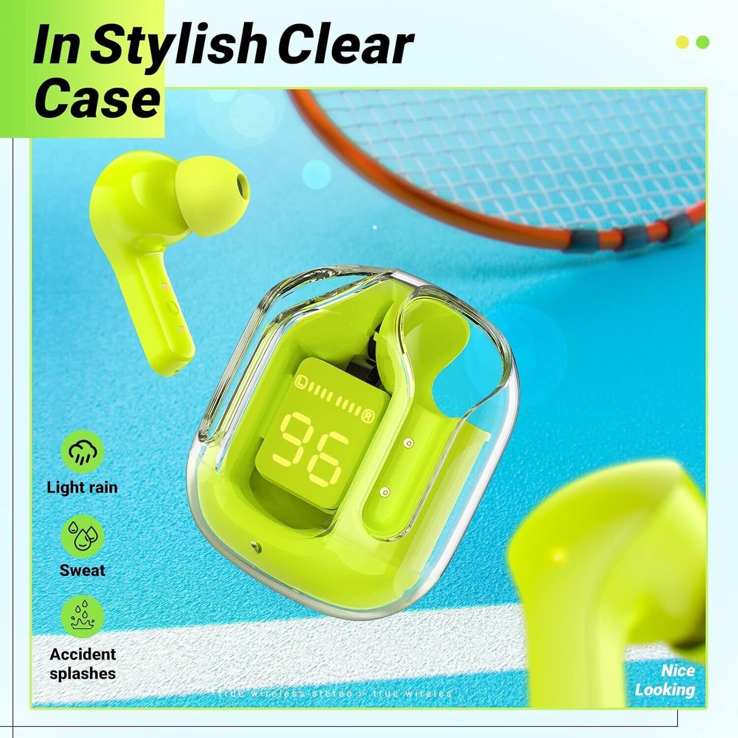 house of common Ultrapods TWS Earbud, Bluetooth Earbuds with Display, Transparent Design Bluetooth Headset-picture-15