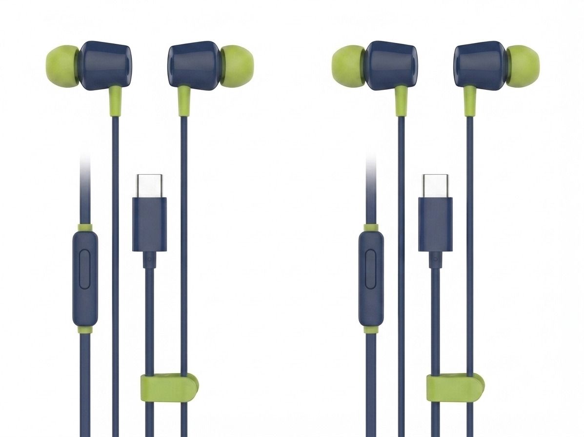 talat C Type Earphones Wired, 13mm Bass Drivers Earphone, Inline Control (Pack of 2) Wired Headset-picture-37