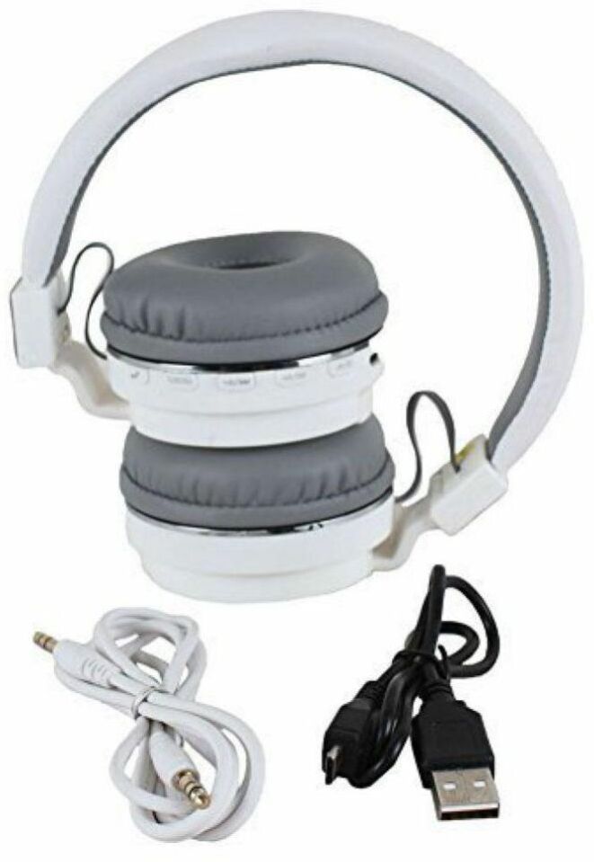 worricow Headphone with Rich Bass Sound Support FM & SD Card Slot Bluetooth Headset-picture-2