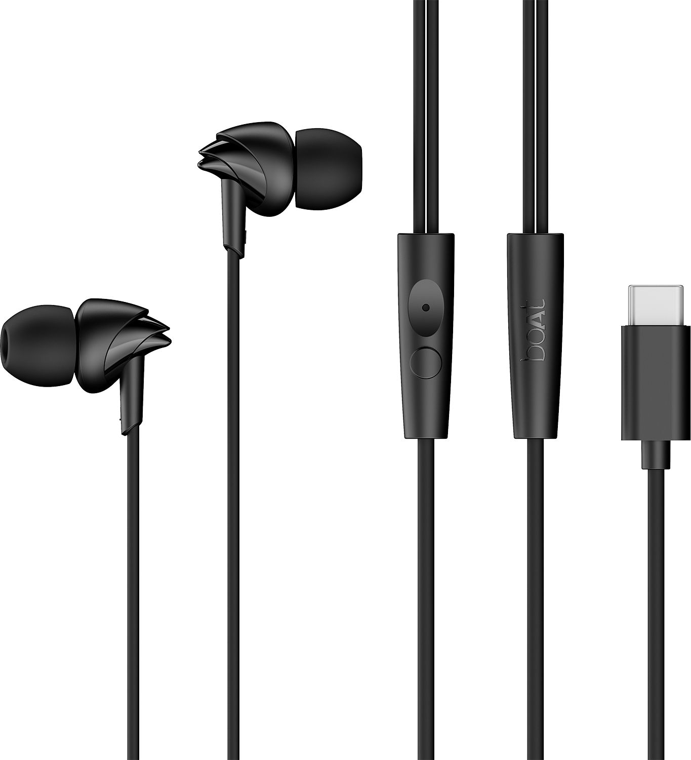 boat BassHeads 300C,Type-C, 10mm Drivers,Signature Sound, In-Line Mic,Voice Assistant Wired Headset-picture-16
