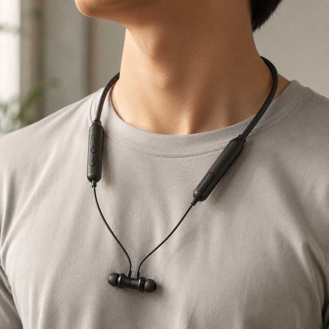 Wireless Bluetooth Neckband Bluetooth Headset-image-36