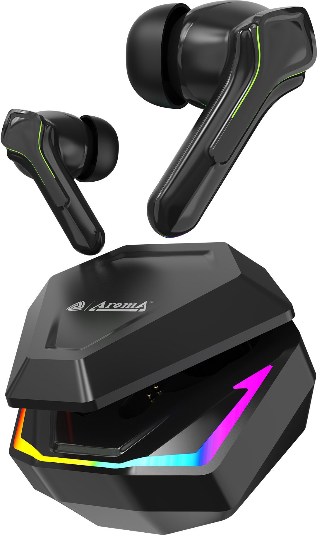 aroma NB138 Bound Pro Upto 60Hr Playtime*Dual Paring, BT V5.3 Fast Charging Heavy Bass Bluetooth Headset-picture-11