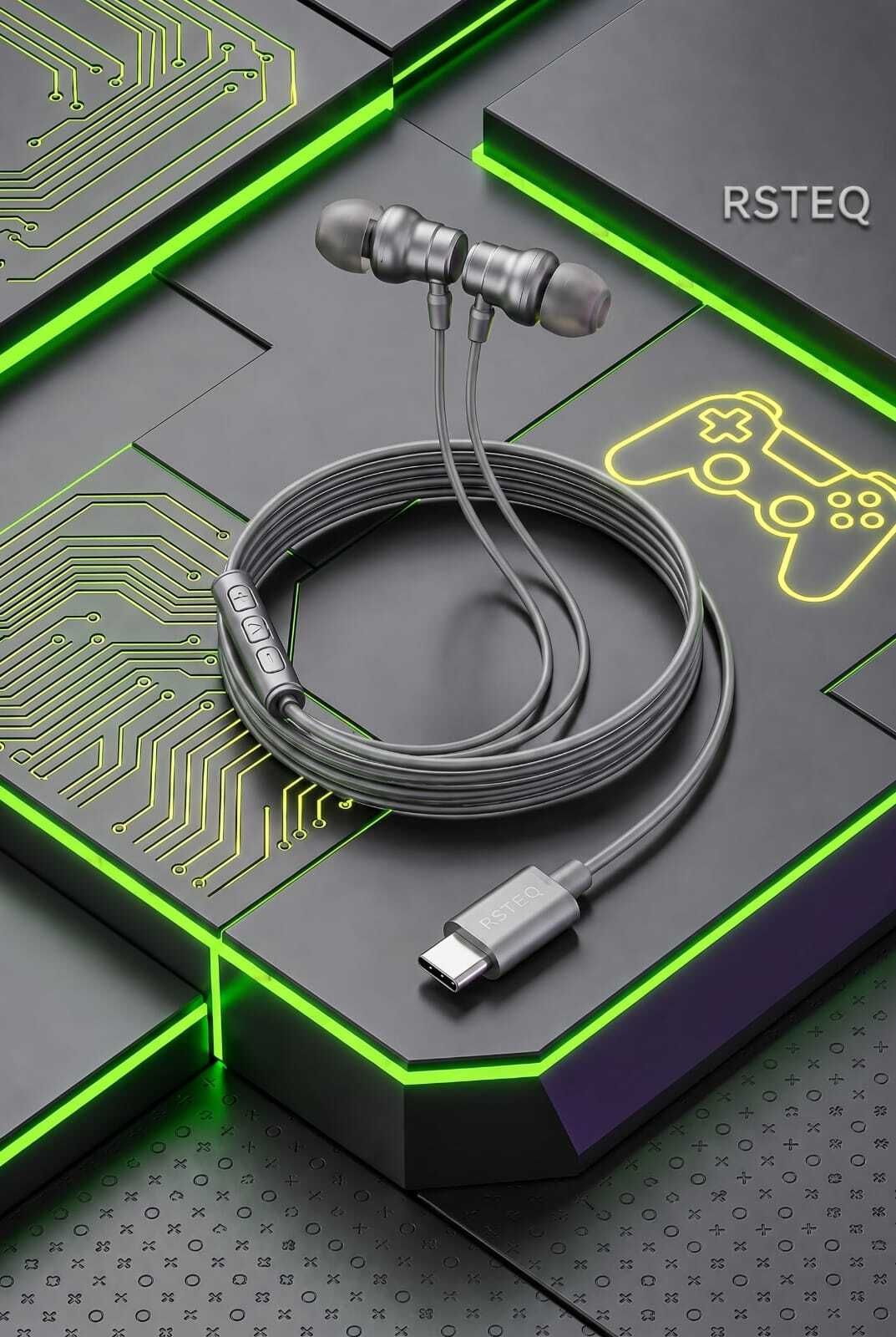 C Type Magnetic Bud Wired Earphone With HD SoundB01 Wired Gaming Headset-image-33