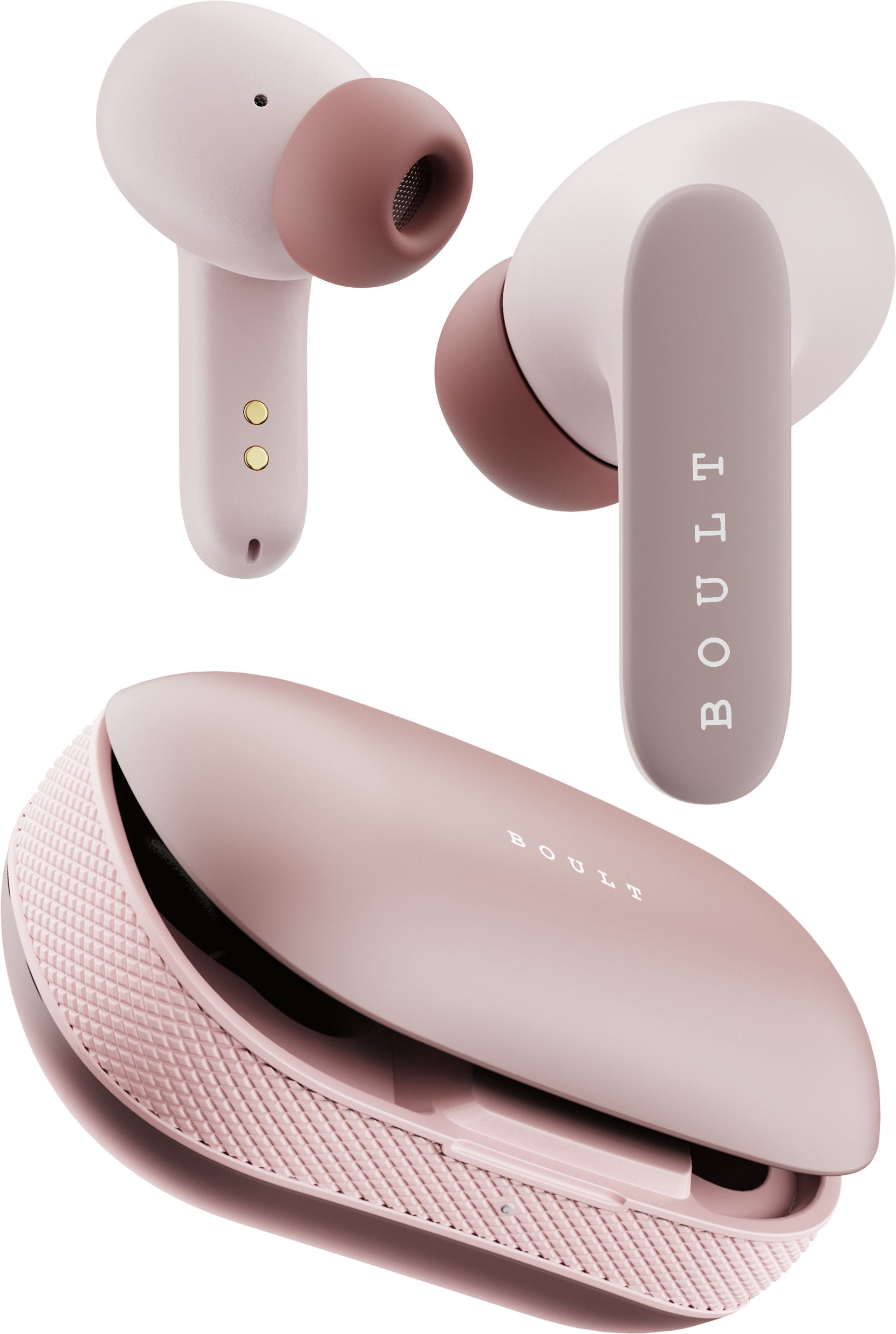goboult Y1 Pro with Zen Quad Mic ENC, 60Hrs Battery, Fast Charging, Knurled Design, 5.3v Bluetooth Headset-picture-0