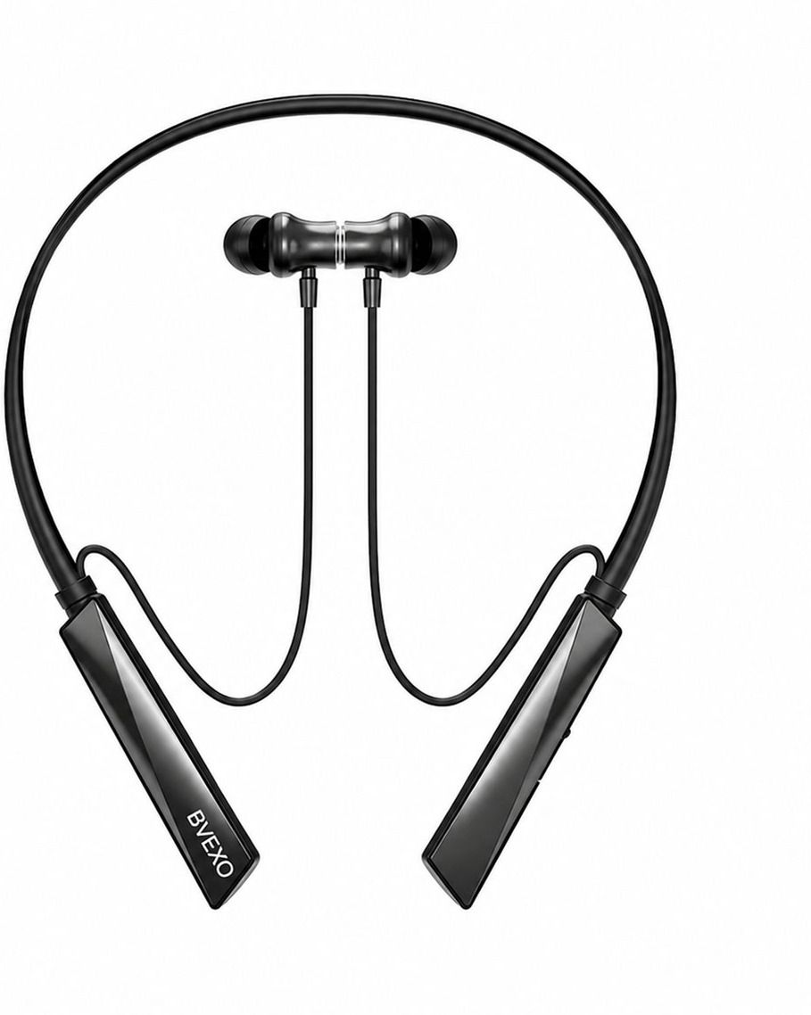 bvexo Luxury Bluetooth Neckband with 130Hrs Battery, Magnetic On/Off, Clear Calls-3 Bluetooth Headset-picture-22