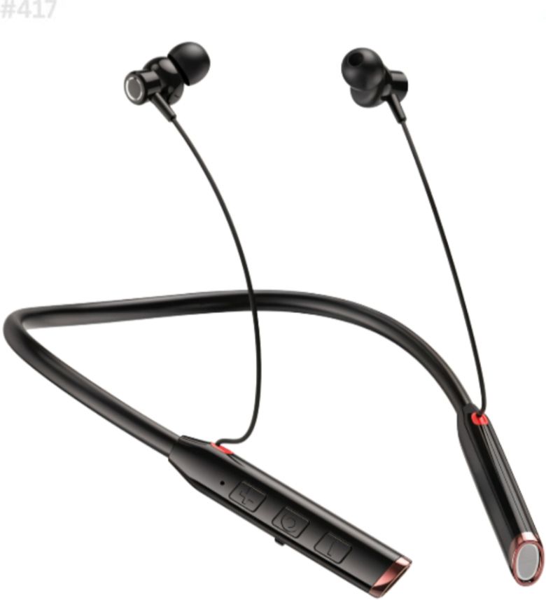 Wireless Neckband 57Hrs Playtime, Cycling Buddy, Extra Bass, Waterproof_HSK Bluetooth & Wired Headset-image-4