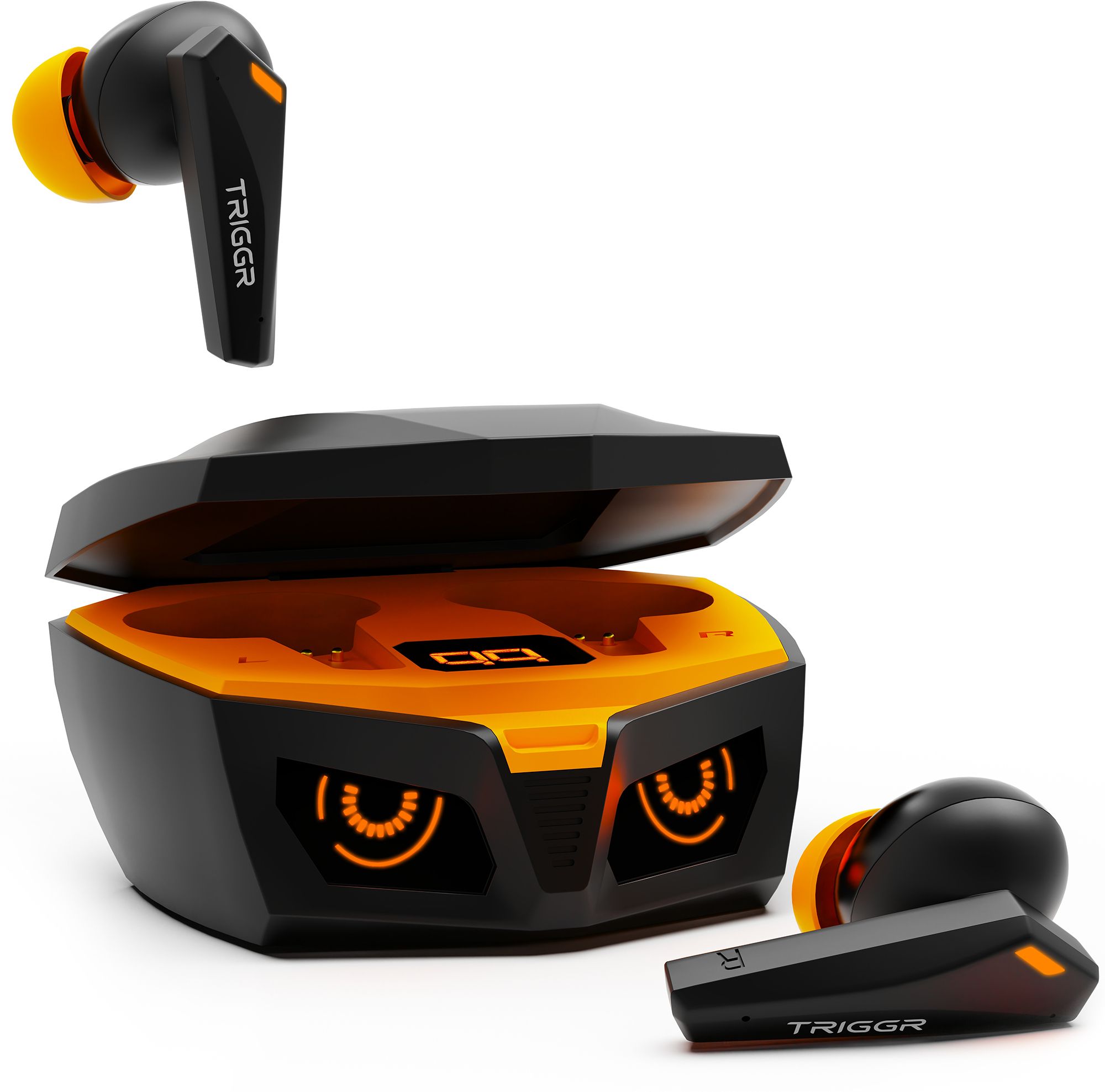 Kraken X1 Plus with Dual Pairing, Battery Display, Quad ENC, 70H Battery, v5.3 Bluetooth Headset-image-20