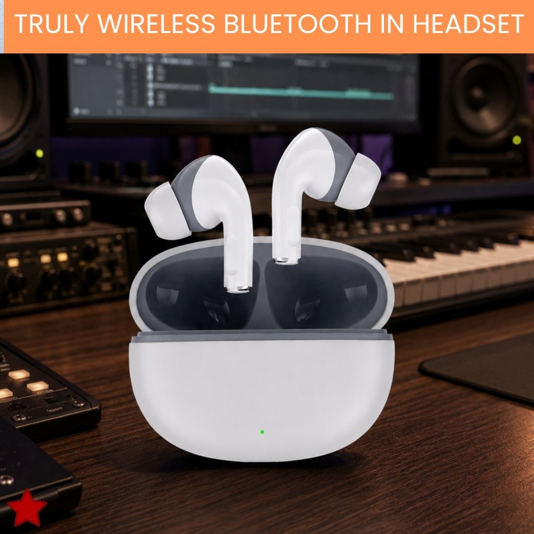 guggu Wireless Bluetooth Earbuds With Deep Bass Compatible With Android & iPhoneVB262 Bluetooth Headset-picture-53