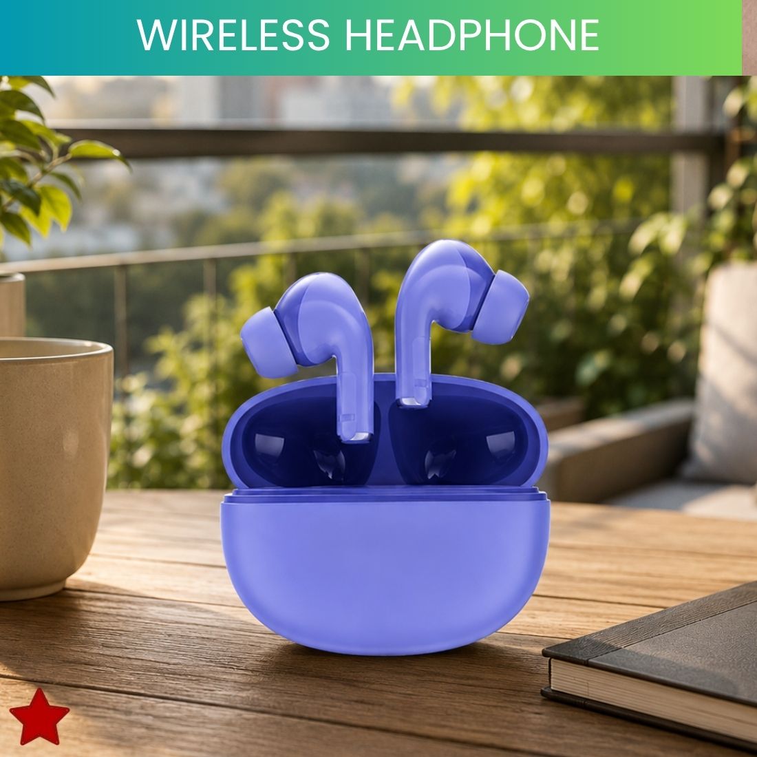 True Wireless Bluetooth in-Ear Earbuds With ENC Mic and Dynamic Bass SoundHV323 Bluetooth Headset-image-11