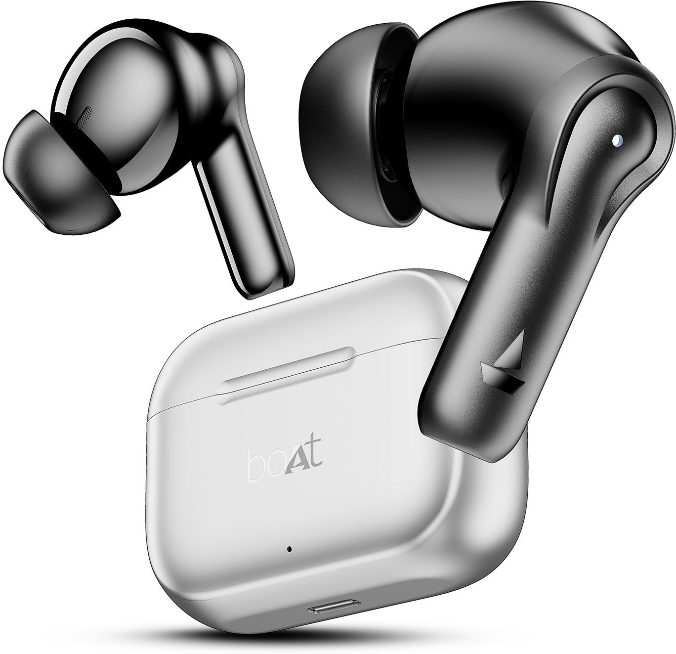 boat Airdopes 161, Adv 4Mic ENx, 50H Battery,Fast Charge,13mm Driver, Metallic Finish Bluetooth Headset-picture-11