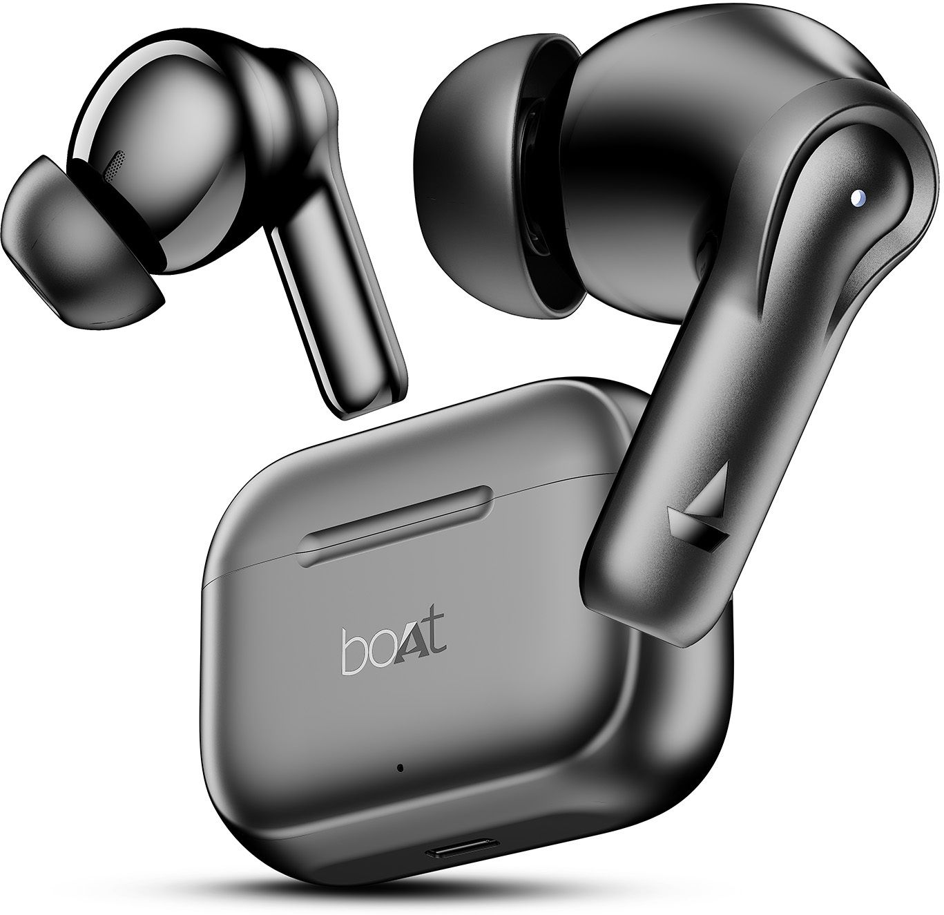 boat Airdopes 161, Adv 4Mic ENx, 50H Battery,Fast Charge,13mm Driver, Metallic Finish Bluetooth Headset-picture-14