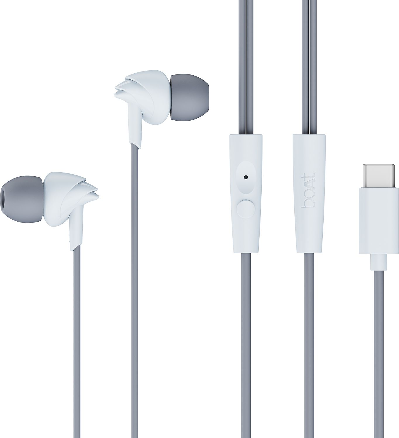 boat BassHeads 300C,Type-C, 10mm Drivers,Signature Sound, In-Line Mic,Voice Assistant Wired Headset-picture-11