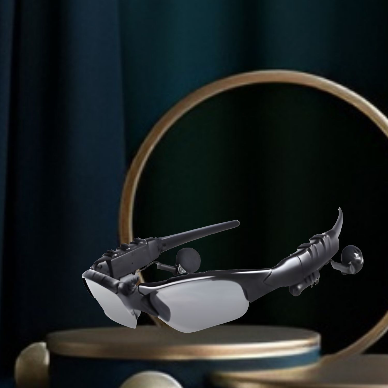 Frony Sunglass with Bluetooth Earbuds, Music and bluetooth headset and mic WJ312 image 1