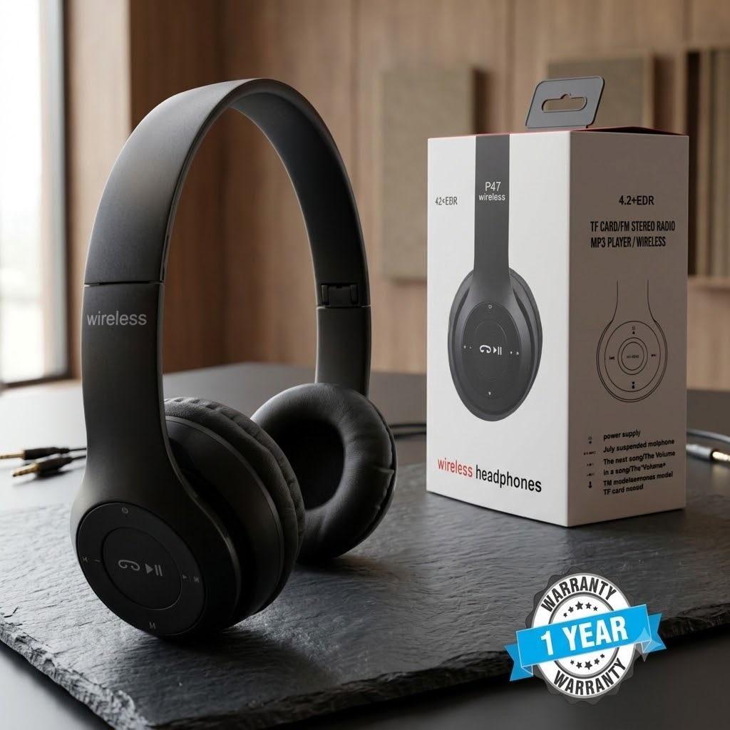 Best Buy Bluetooth Headphones with Mic,Volume Control,Stereo FM,SD Card Support Bluetooth Gaming Headset-image-32