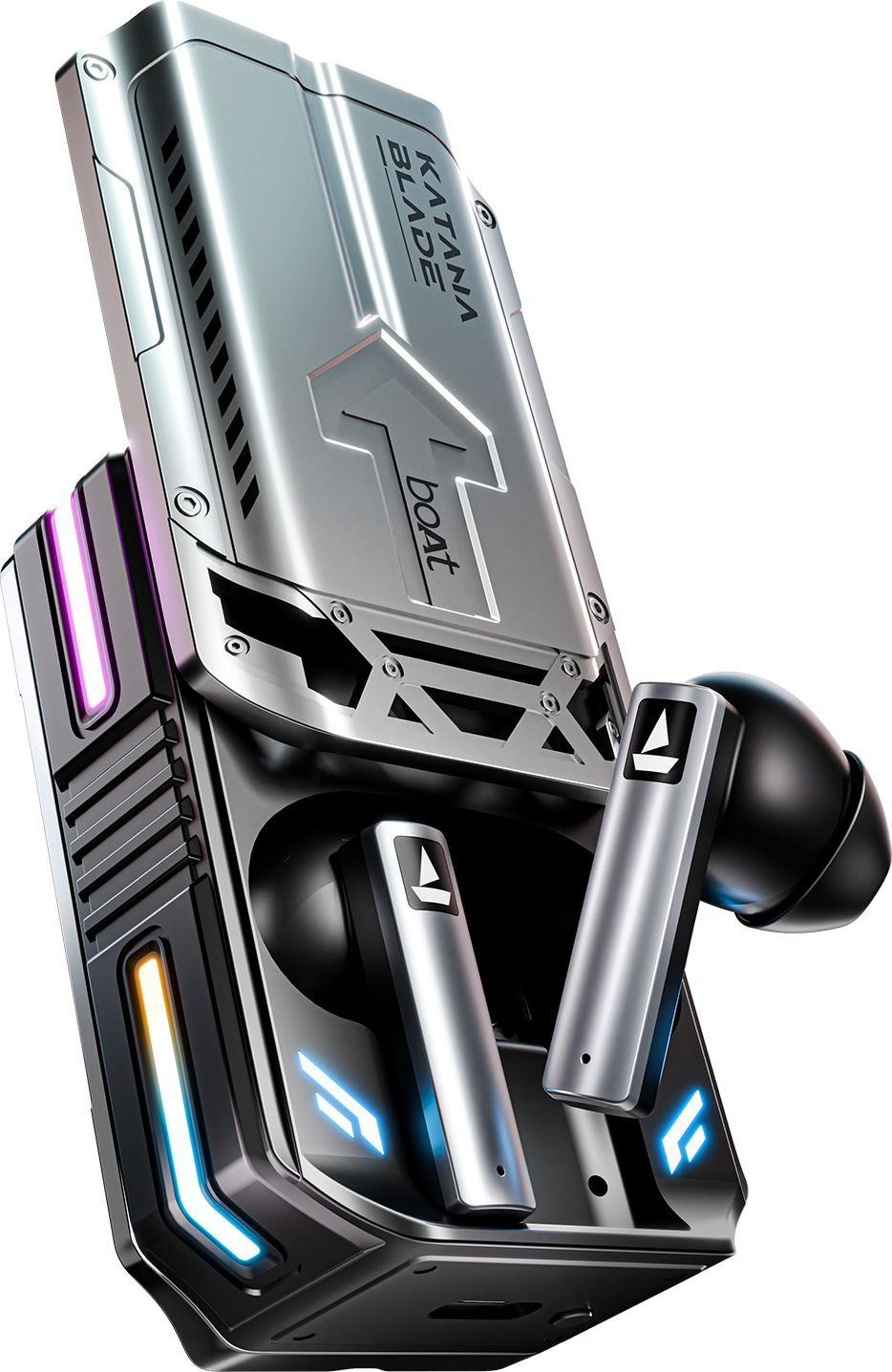 boat Immortal Katana Blade with Beast Mode(50ms), 70HRS Battery & Metal Glider Bluetooth Headset-picture-4