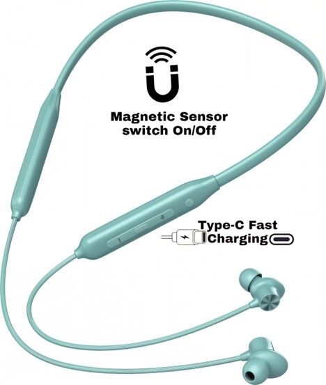 Bluetooth M60 Neckband with 50H Playtime & Dual Pairing Bluetooth Headset-image-43