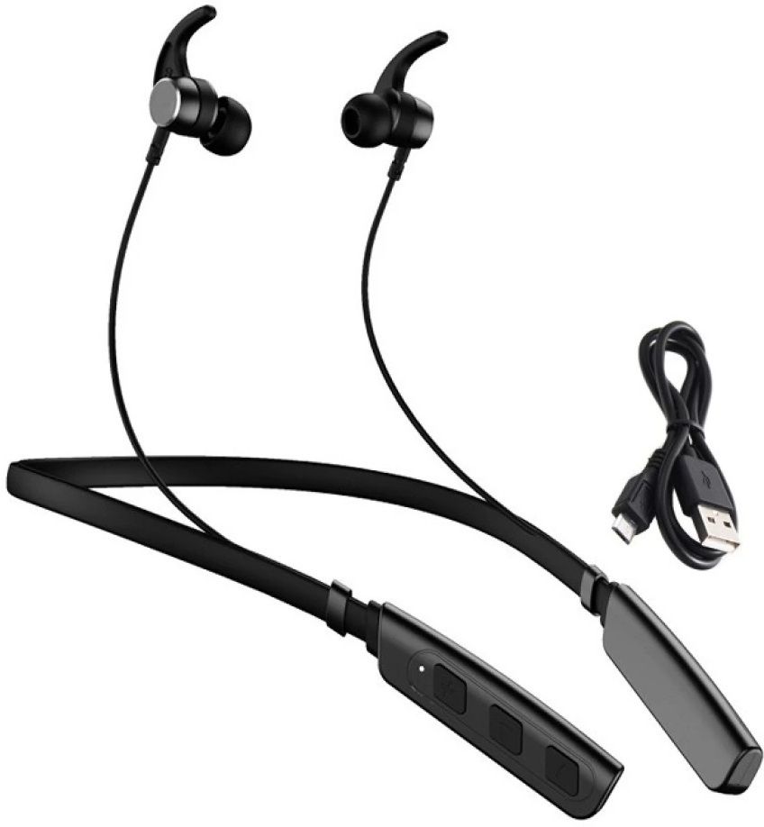 fitric Upgraded Latest Wireless Stylish Neckband With Deep Bass Bluetooth Headset-picture-22