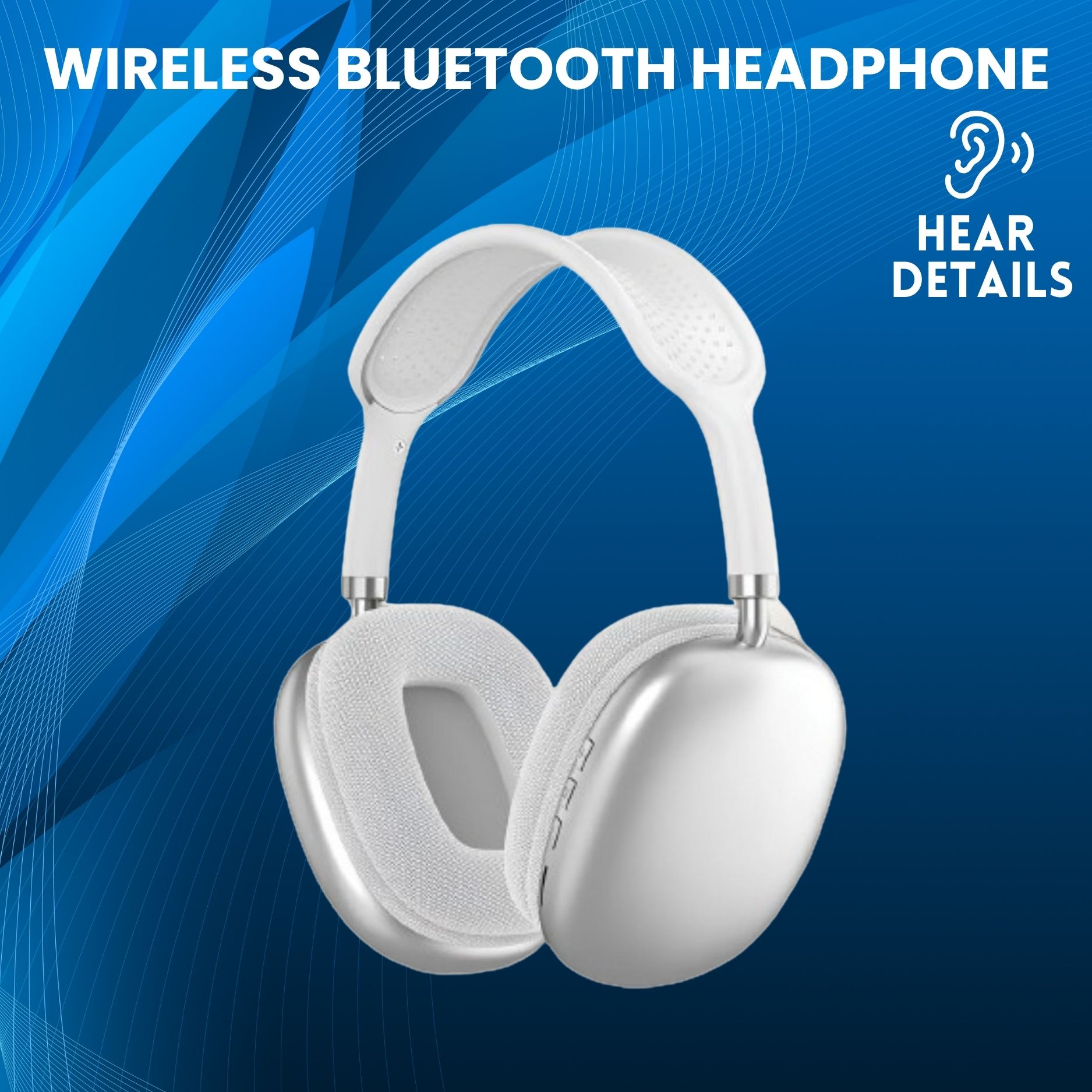 clairbell Wireless (Bluetooth Headphone) Over Ear Headphone With Mic & SD Card SlotH217 Bluetooth Headset-picture-20