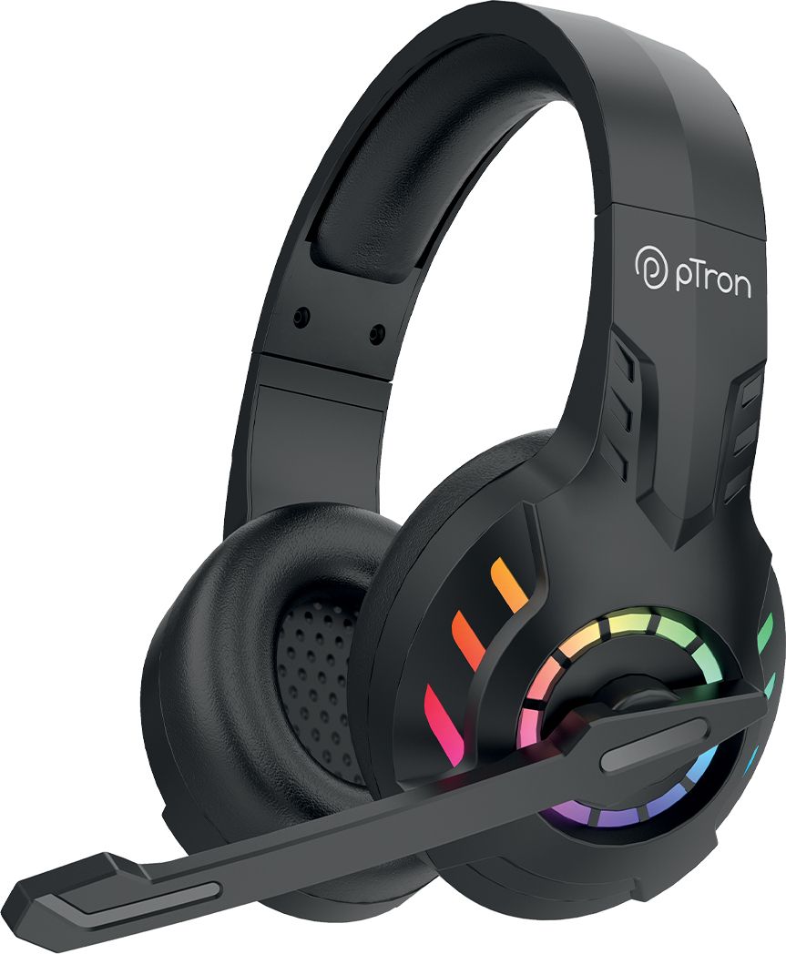 ptron Studio Sports Wireless, 30ms Game Mode, Boom HD Mic w/ AI-ENC, 60 Hours Playtime Bluetooth Gaming Headset-picture-27