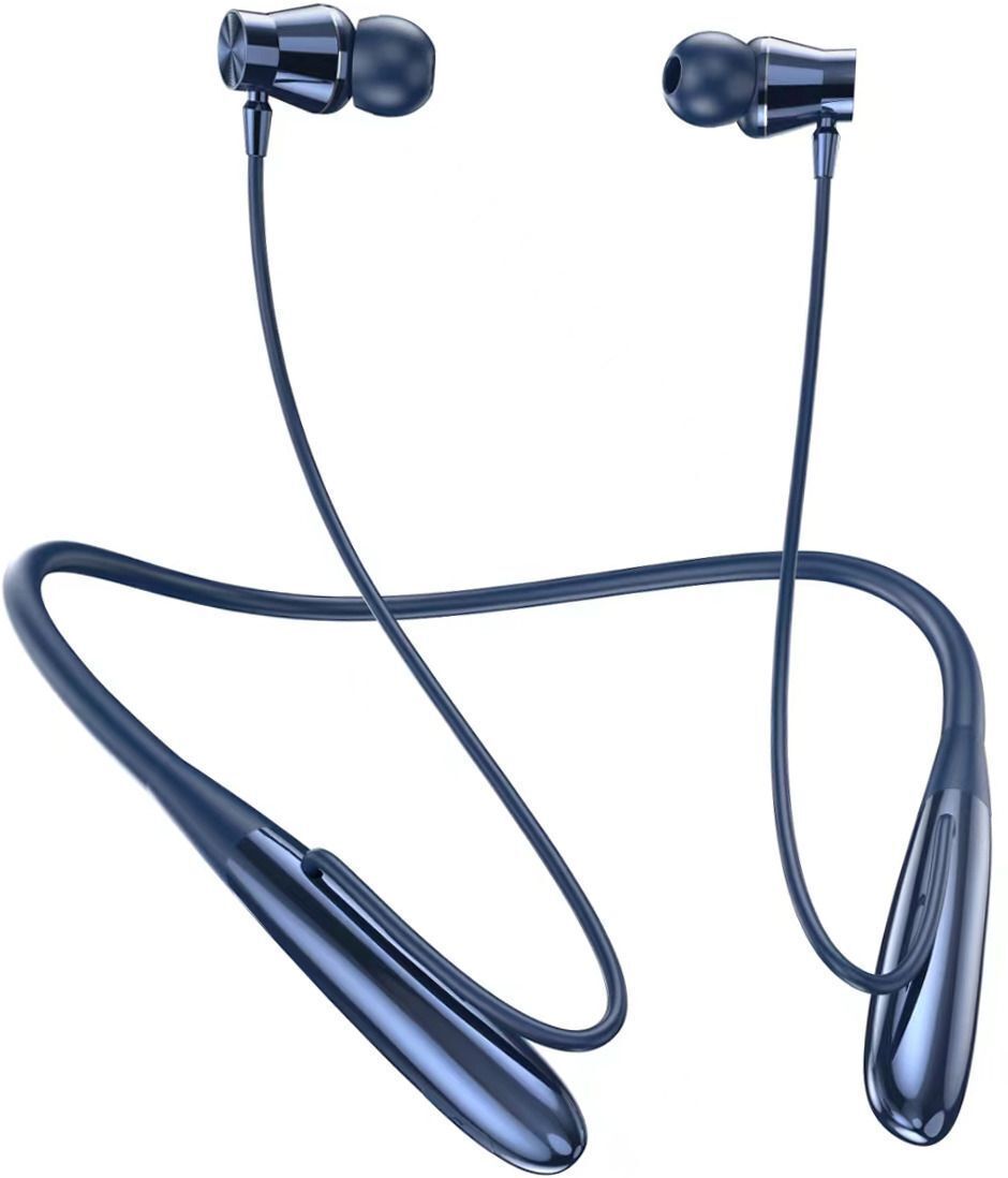 CH-10 Fox - 48 Hour Playtime Headphone Neckband Earphone (Blue14) Bluetooth Headset-image-24
