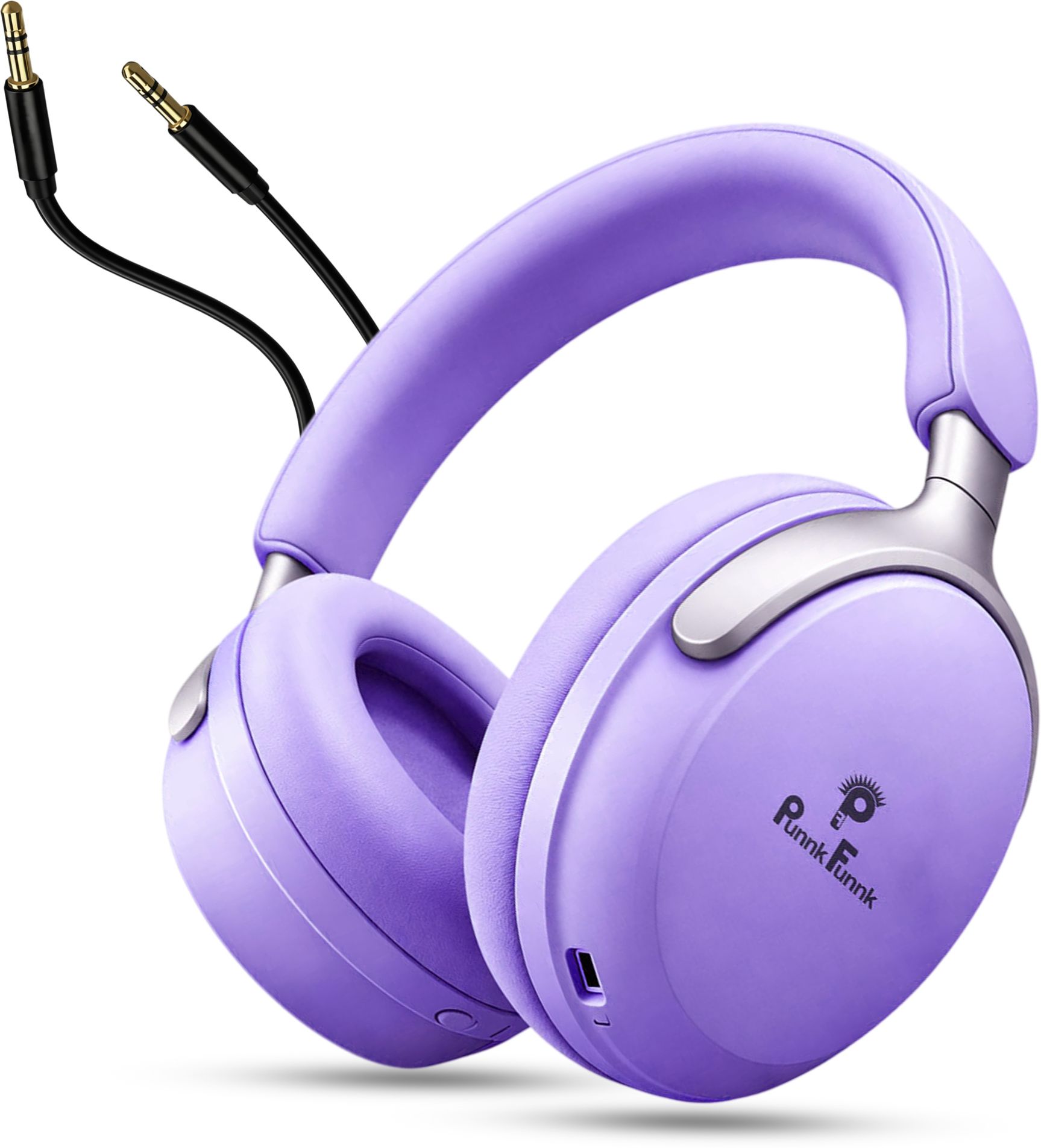 punnkfunnk Bass Headphone with 48H Playtime, Low Latency up to 40ms, Dual Pairing, Wireless Bluetooth Headset-picture-25