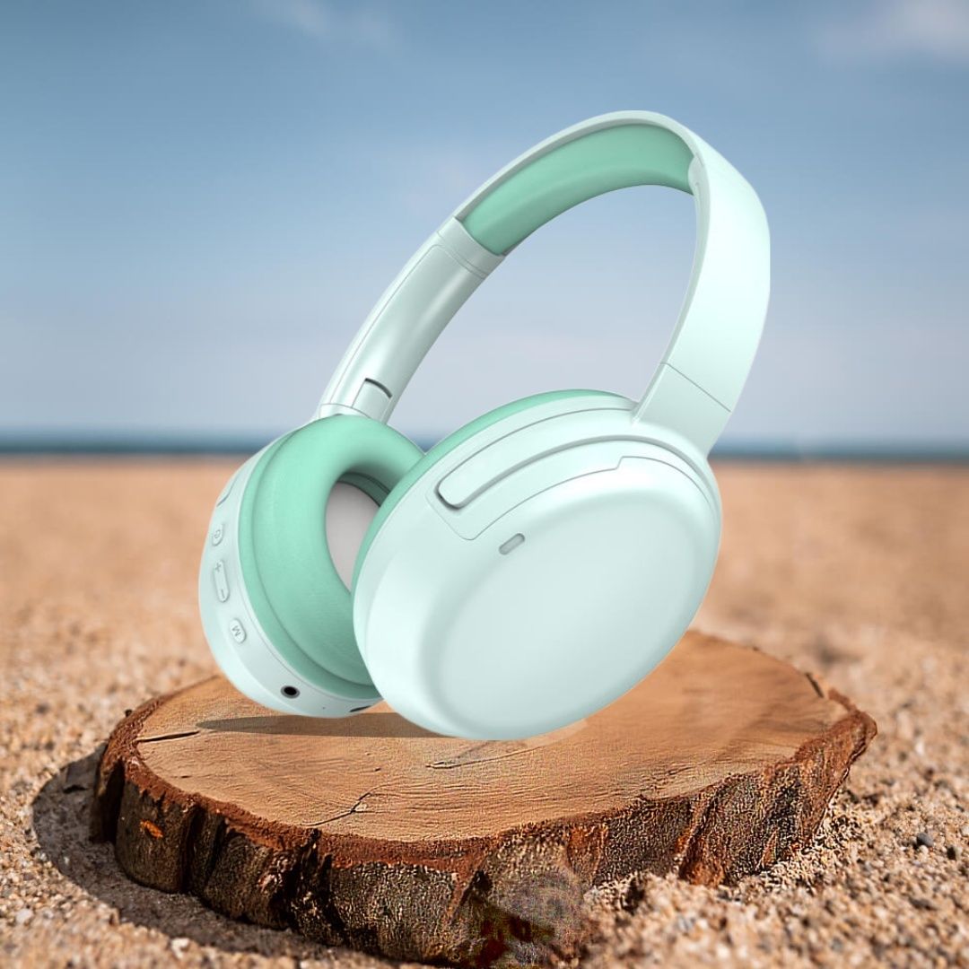40H Play Super Bass ANC BT Wireless Headphone with Mic Foldable Design & Aux P28 Bluetooth & Wired Headset-image-36