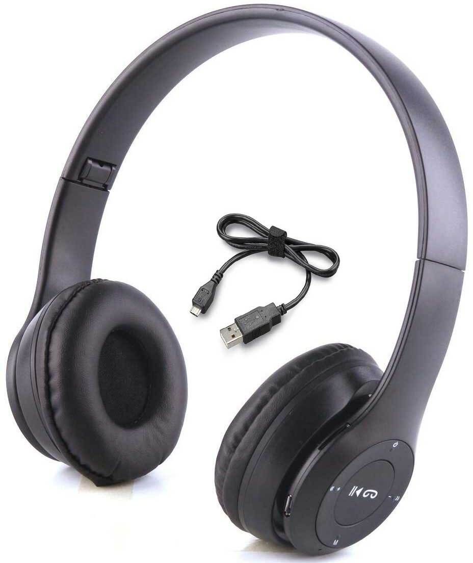 techpunch MUSIC & GAMING SPORTS PORTABLE LIGHT WEIGHT HEADPHONE WITH SD CARD SUPPORT Bluetooth & Wired Headset-picture-36