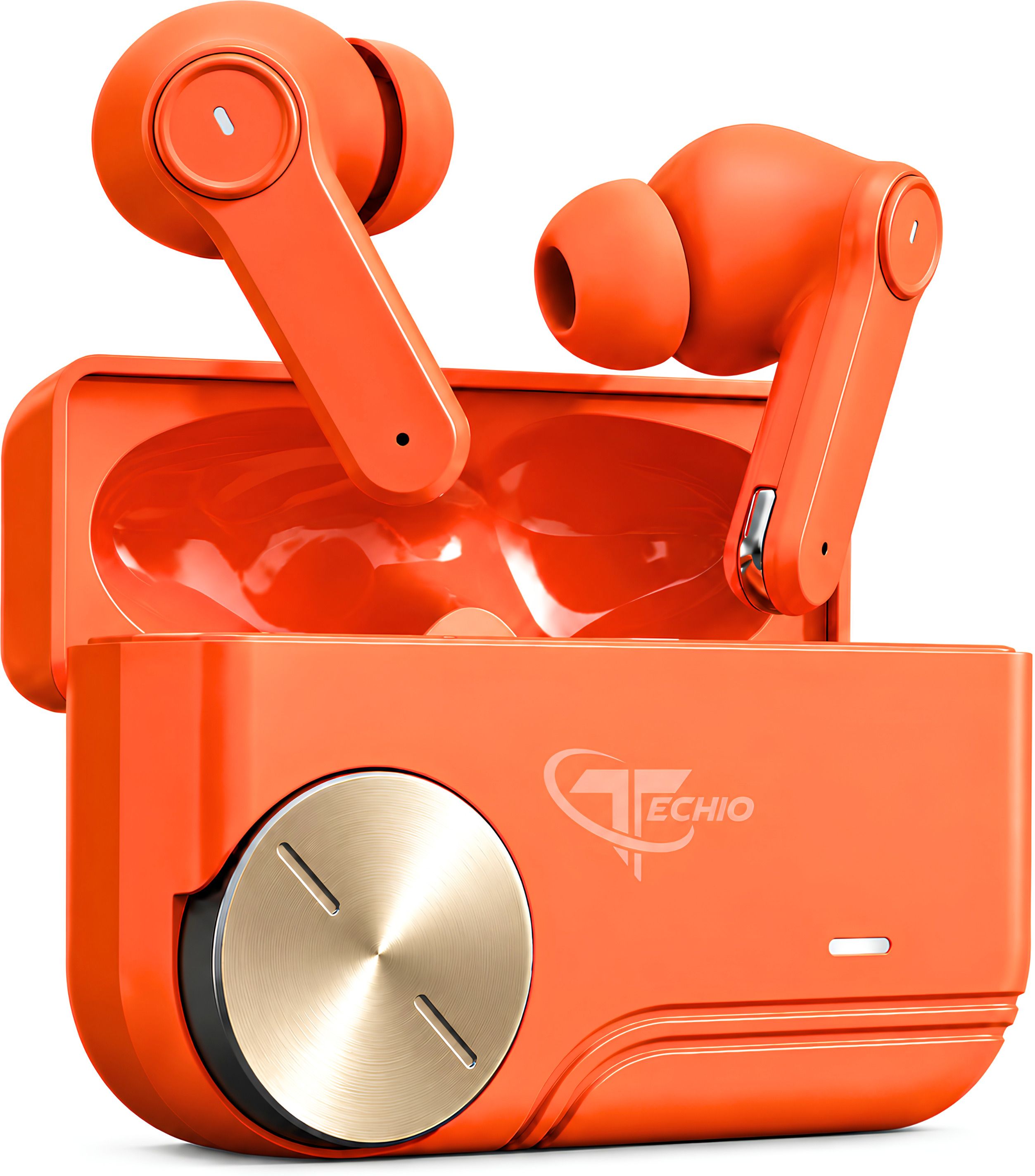 techio Buds Pro 2 60 Hours, 13mm Bass, AI-ENC, BT v5.3 earbud Bluetooth Headset Bluetooth Headset-picture-17