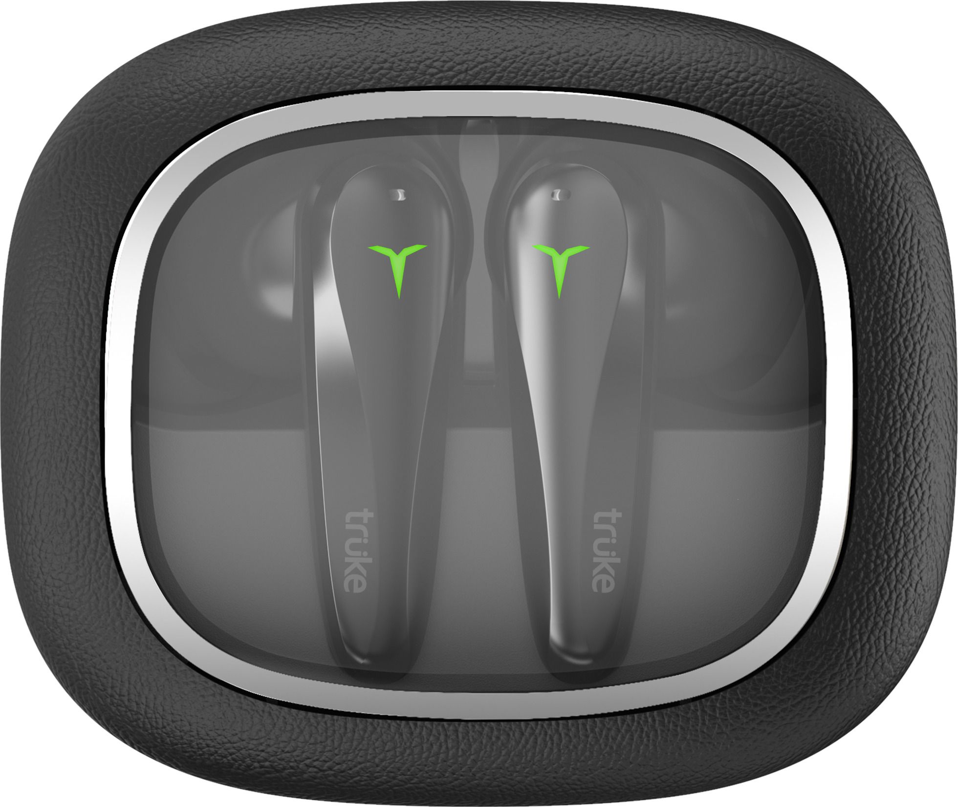 truke Crystal Dyno Leather Finish earbuds w/ Spatial Audio, 70H Battery, Quad Mic ENC Bluetooth Headset-picture-20