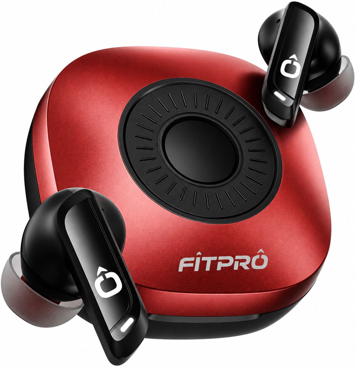 ezerio Crown N Red Bluetooth Earbuds | 50dB Hybrid ANC AI-ENx™ 6-Mic ENC 6.0 Bluetooth Headset-picture-26