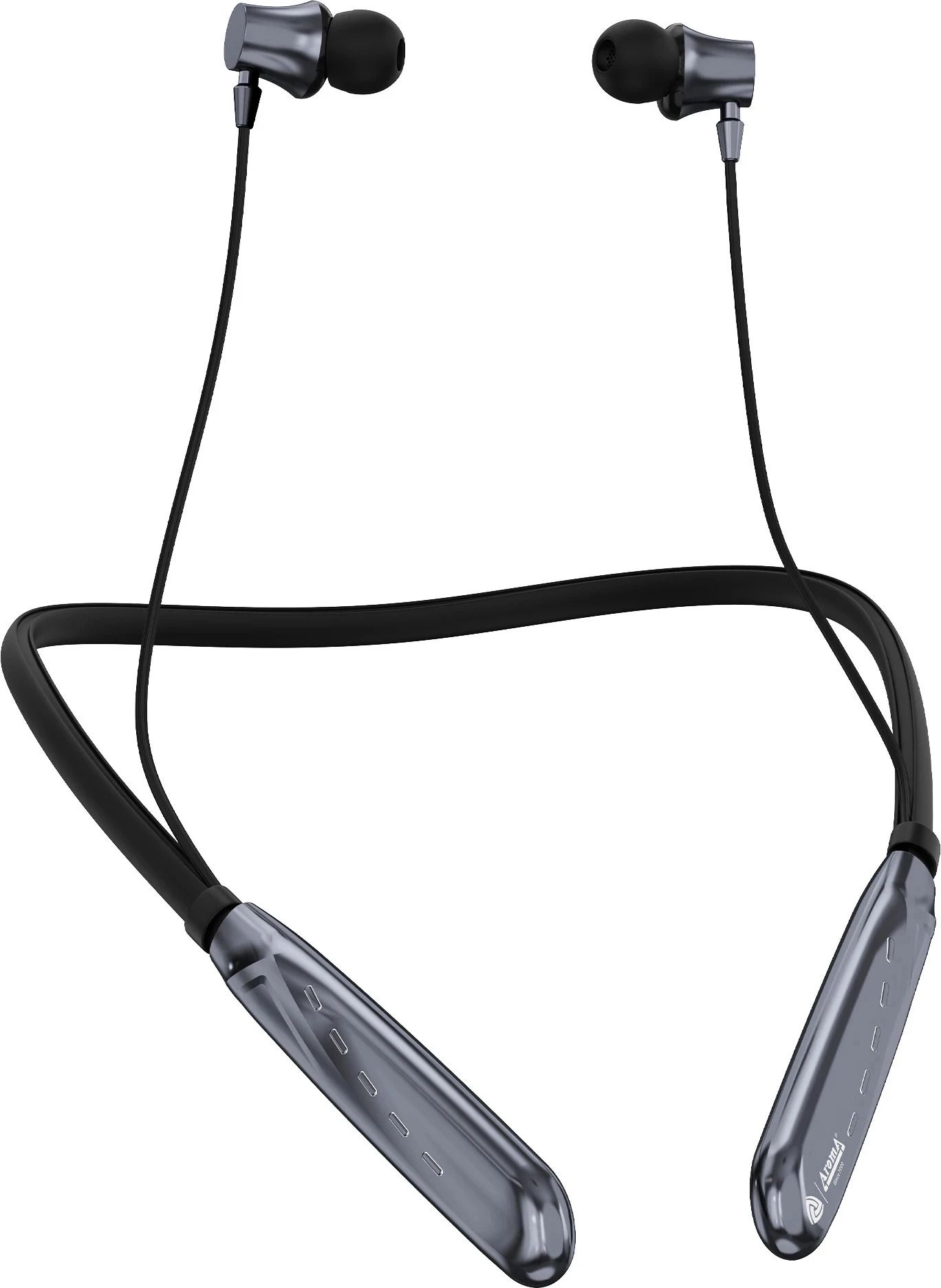 NB119 Titanium Pro Upto 100 Hr Playtime*,ENC,Fast Charging,Dual Pairing Neckband Bluetooth Headset-image-33