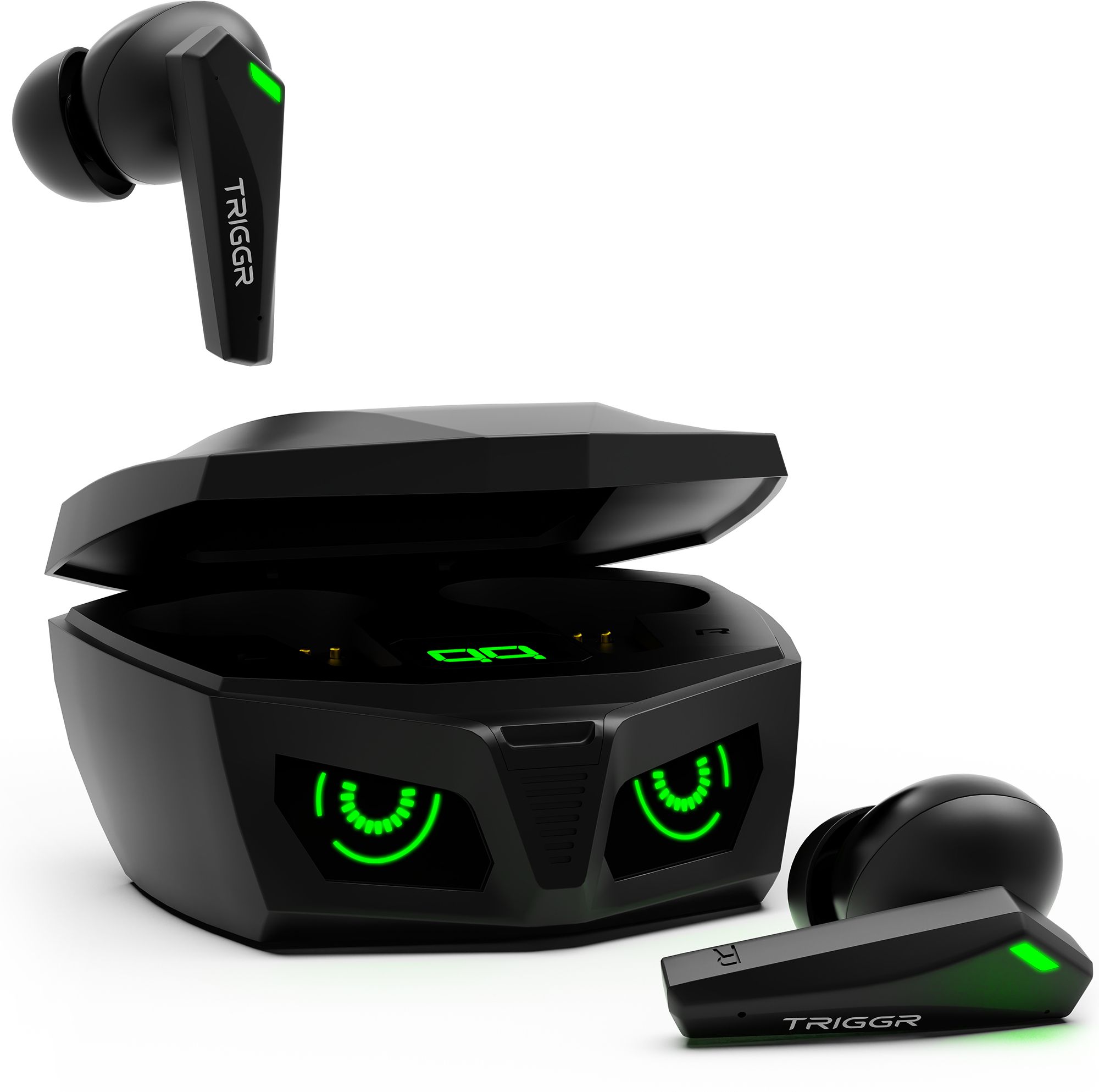 triggr Kraken X1 with Battery Display, 40ms Latency, Quad Mic ENC, 40 Hr, v5.3 Bluetooth Headset-picture-24