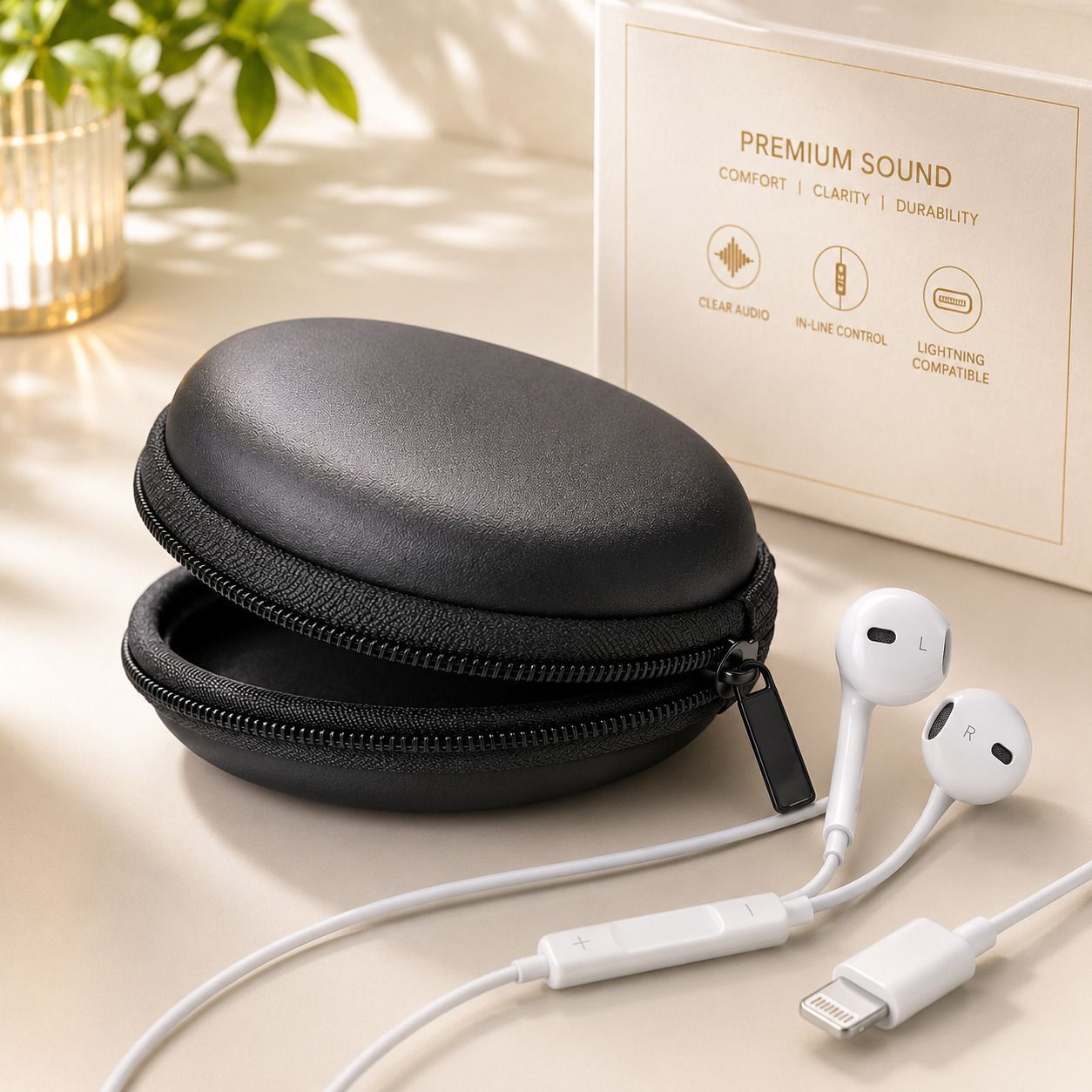 lovie's accessories I PHONE 2.5 MM EARPHONE With case FOR IPHONE 5 to 12 , 13 ,14 pro , 2.5 Wired Headset-picture-23