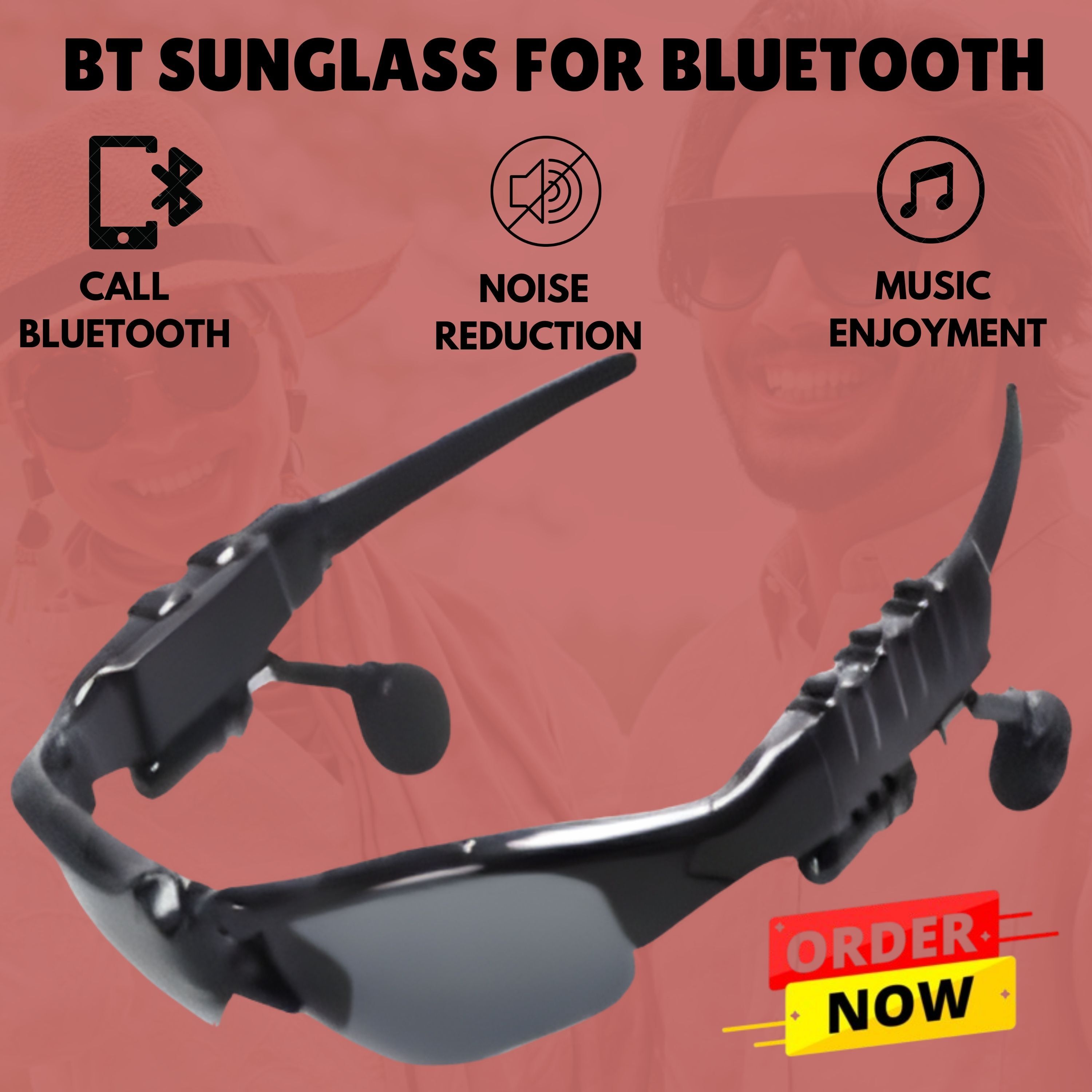 YAROH Bluetooth headset supported sunglass with mic for continuous dynamic MusicG381