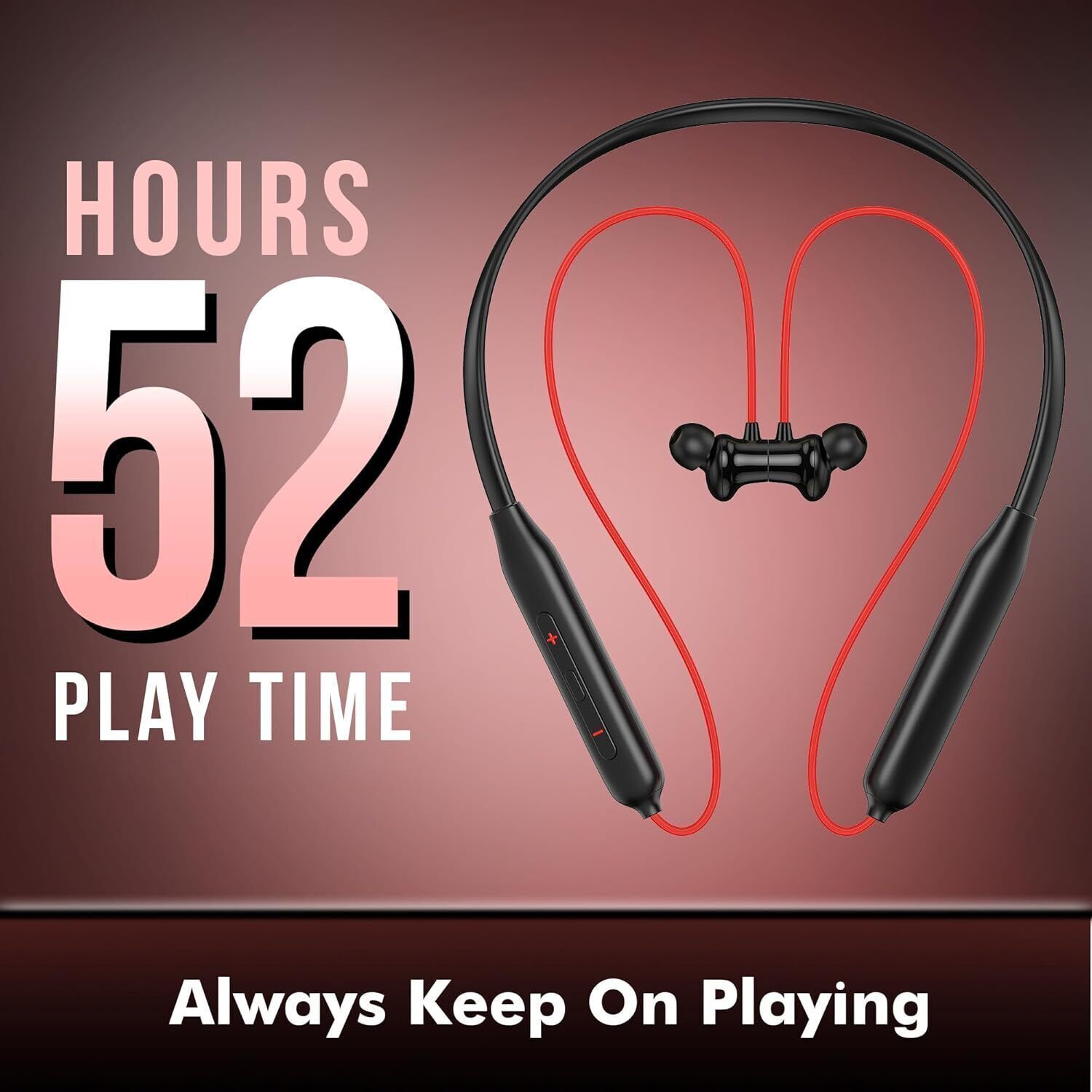 Z2 Bluetooth Neckband with 52H Playtime,Type-C Fast Charging, Rich Audio,Comfort Bluetooth Headset-image-39