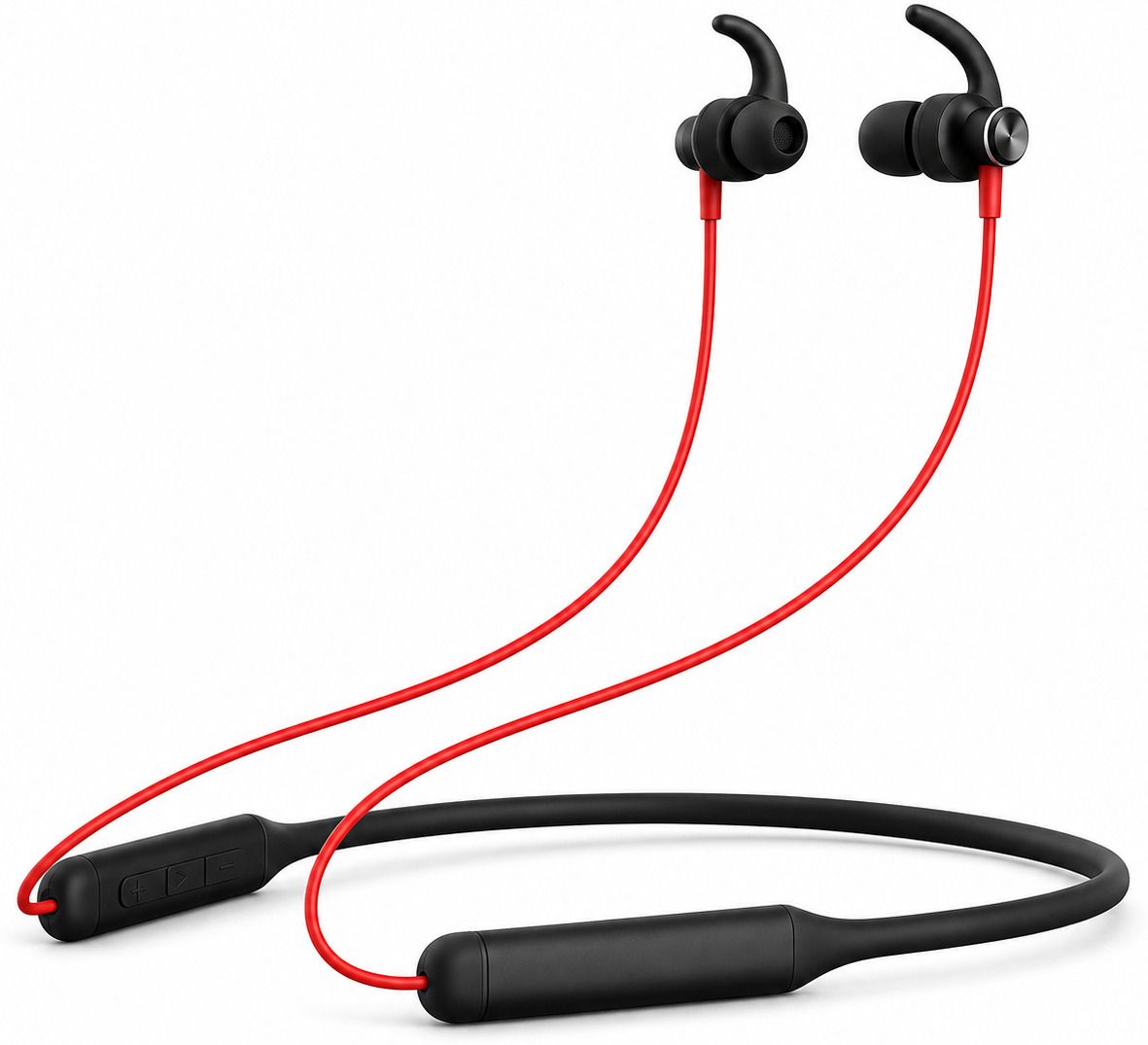 Neckband for boat Rockerz 338 Magnetic On Off Black Bluetooth Headset-image-2