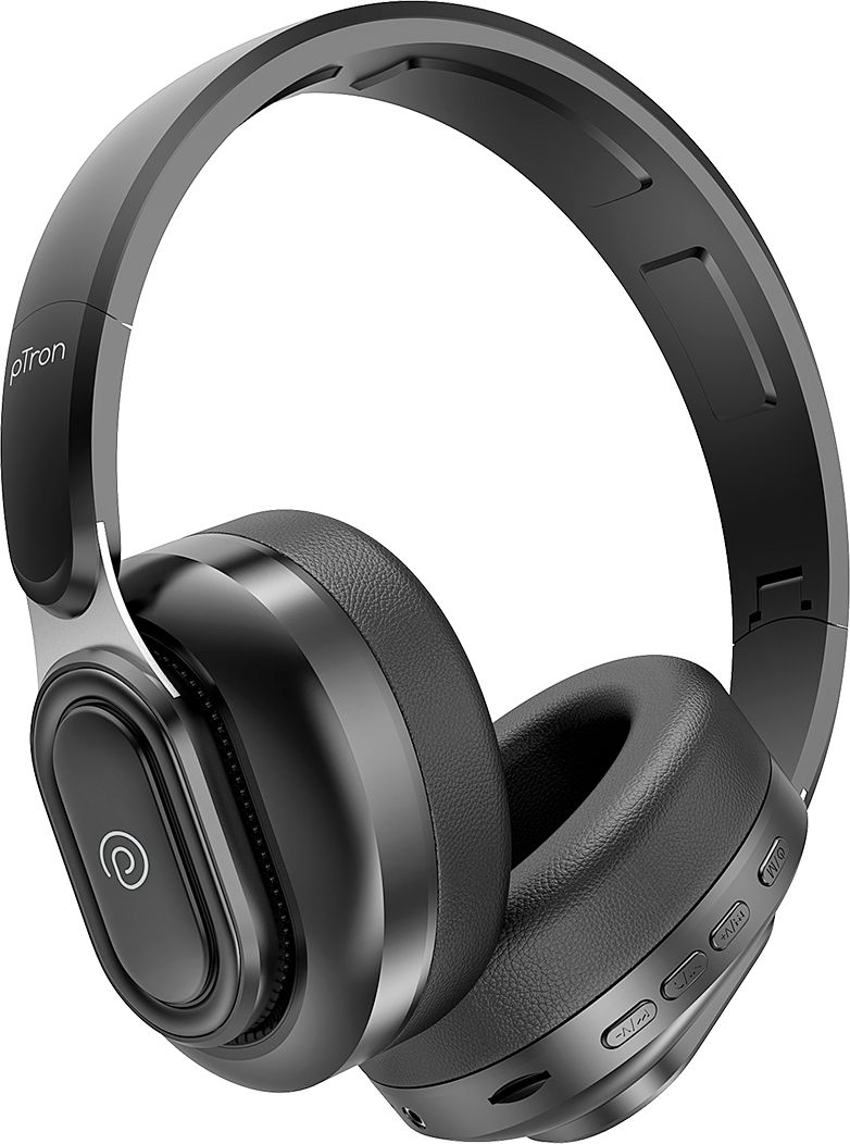 ptron Studio Urban 40dB ANC,Dual-Device Pairing,65Hrs Playtime,AI-ENC Calls,Custom EQ Bluetooth & Wired Headset-picture-1