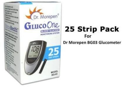dr. morepen 25 strips 100 lancets Glucometer-picture-24