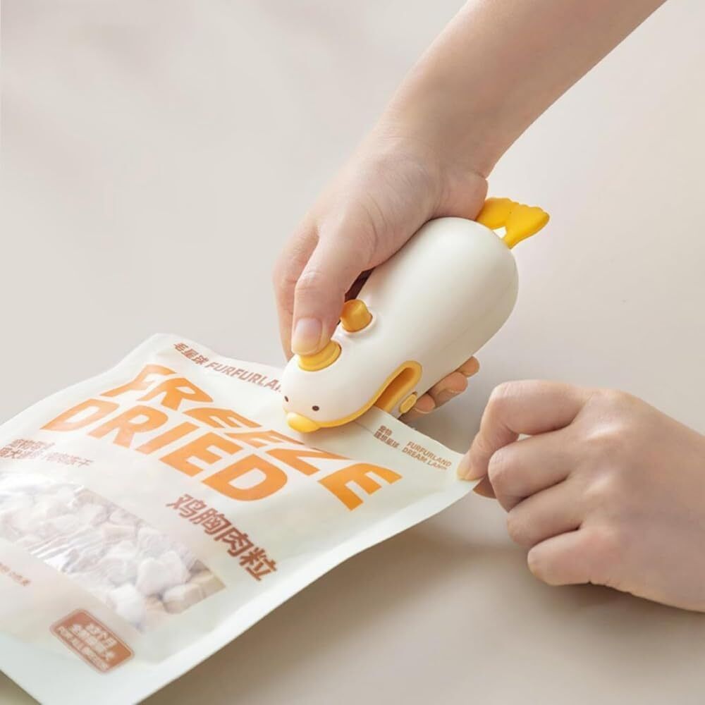 Mini Bag Sealer Machine 2 in 1 USB Rechargeable Portable Heat Sealer Hand Held Heat Sealer-image-30