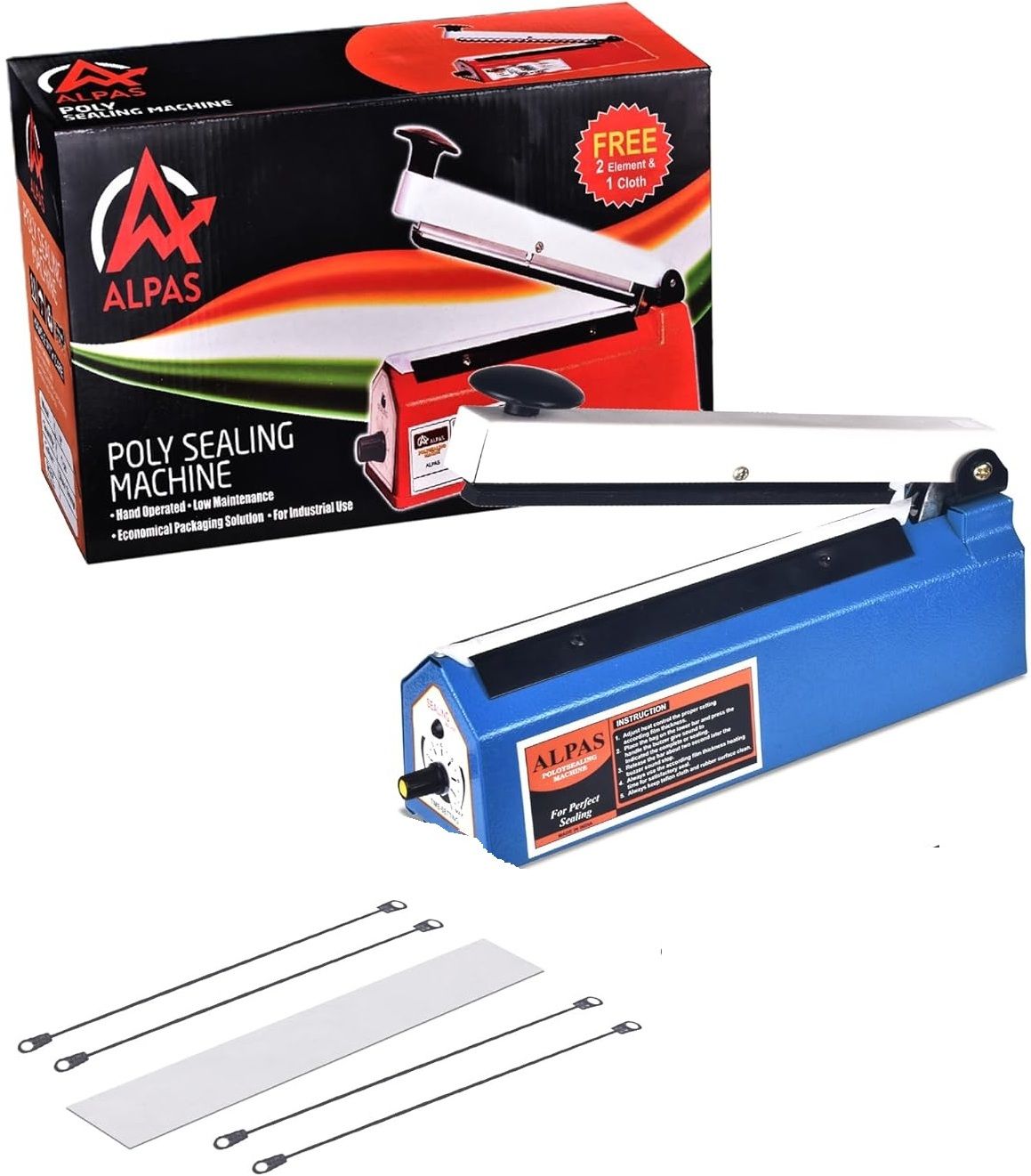 8 inch Poly Sealing Machine for Plastic, Pouch & Food Bag, Ideal All Packaging Hand Held Heat Sealer-image-34
