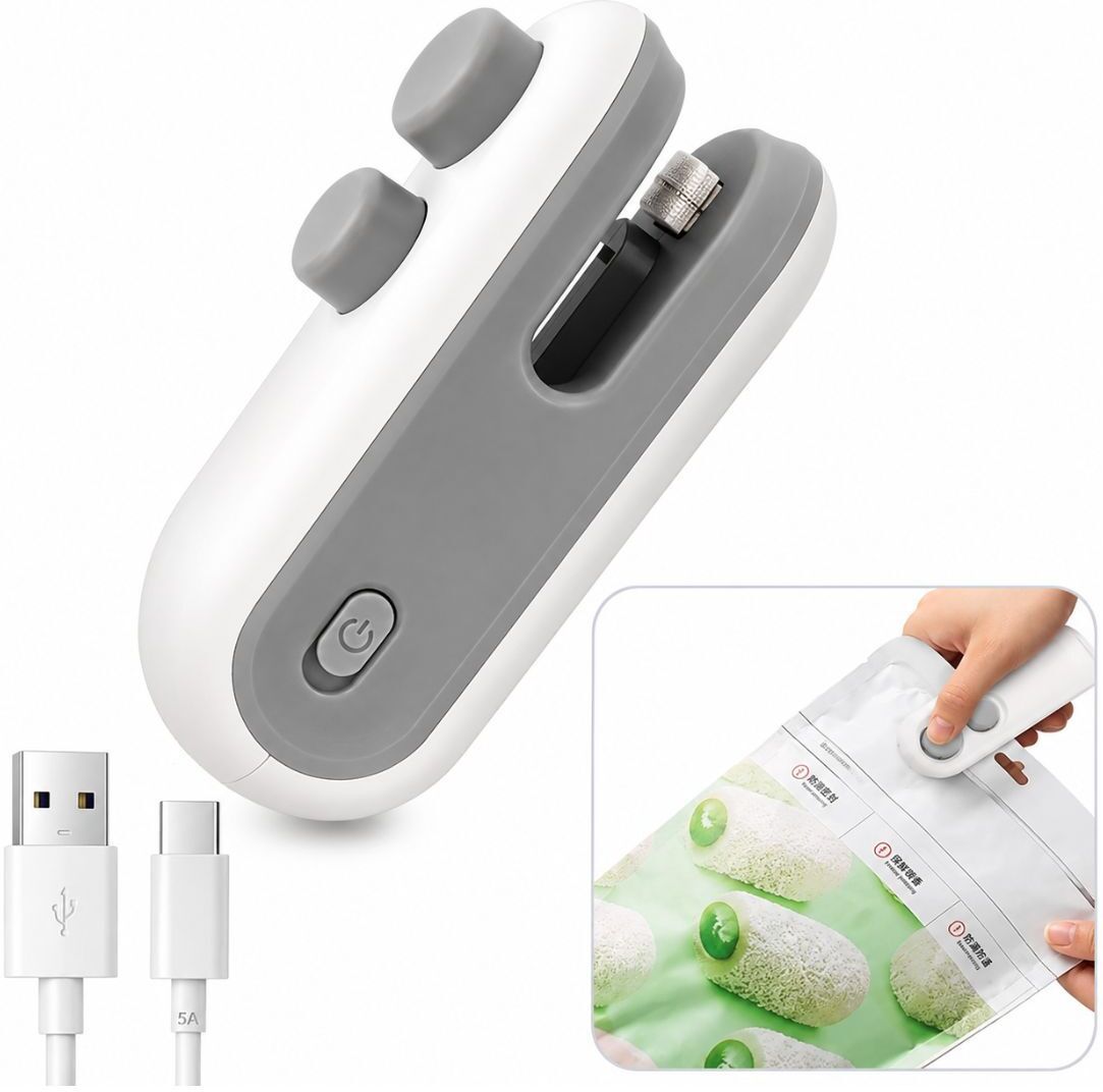 jgd enterprises 2 in 1 Rechargeable Handheld Sealer Machine | Mini Plastic Heat Sealer & Cutter Hand Held Heat Sealer-picture-27