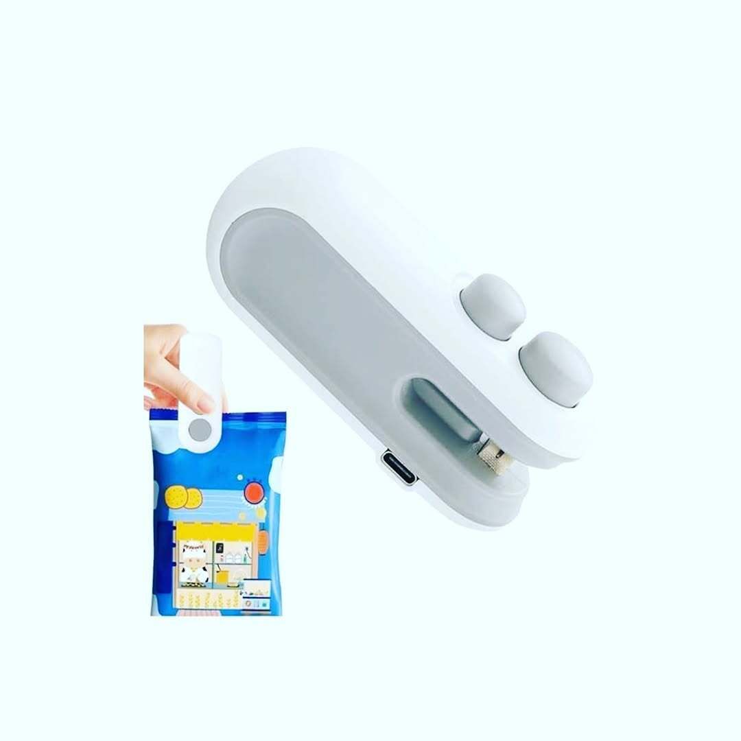 Mini Portable USB Rechargeable Bag Sealer with Cutter Hand Held Heat Sealer-image-8