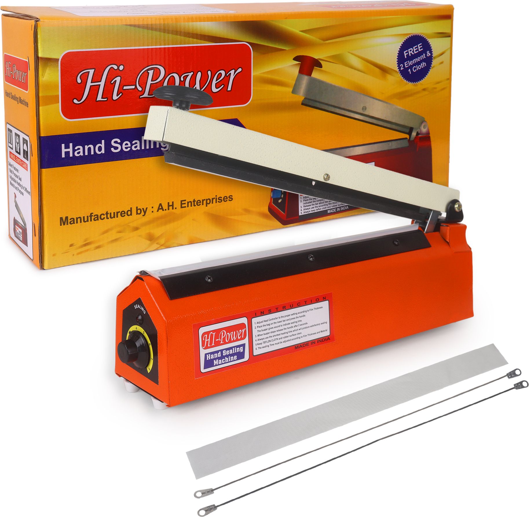 12 Inch Poly Sealing Machin For Food, Pouch and Plastic Bag Packing Hand Held Heat Sealer