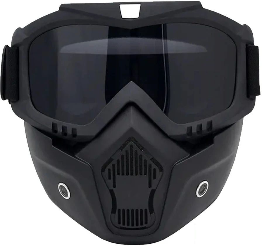 auto trends Motocross Bike Riding Goggles Glasses Face Dust Mask With Detachable Blowtorch11 Helmet Breath Guard-picture-15