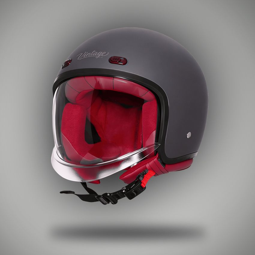 SBH 67 Vintage DOT Motorbike Helmet-image-3