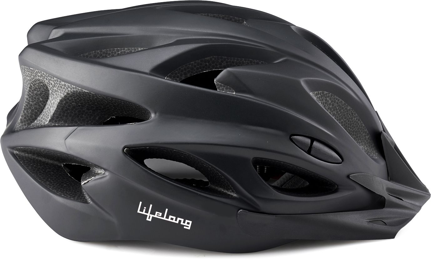 LLFAH01 Adjustable Mountain Bike Cycle Helmet with Padding & Detachable Visor Cycling Helmet-image-19